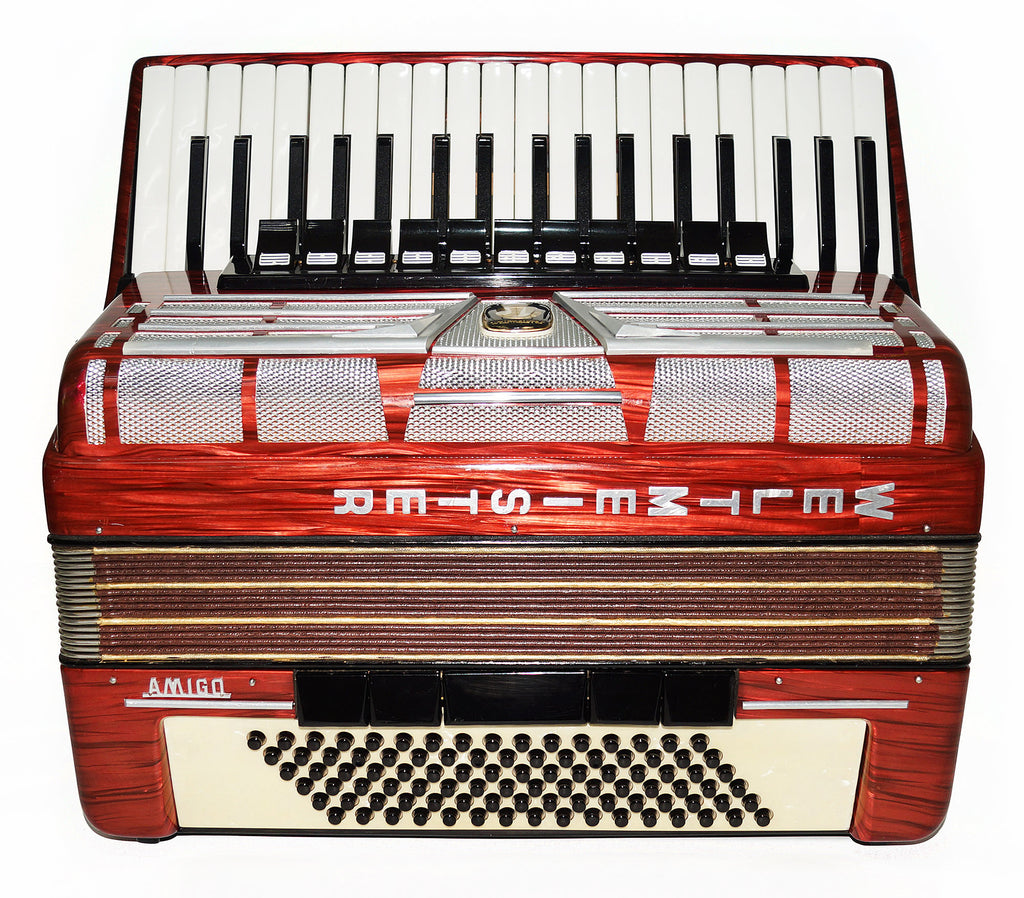 Weltmeister Amigo 96 Bass made in Germany Concert Piano Accordion New Straps Case 1928, Amazing Original Accordian, Excellent sound