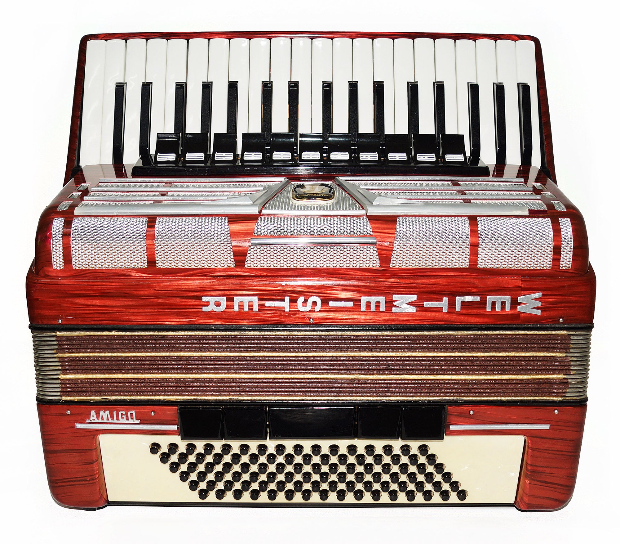 Weltmeister Amigo 96 Bass made in Germany Concert Piano Accordion New Straps Case 1928, Amazing Original Accordian, Excellent sound