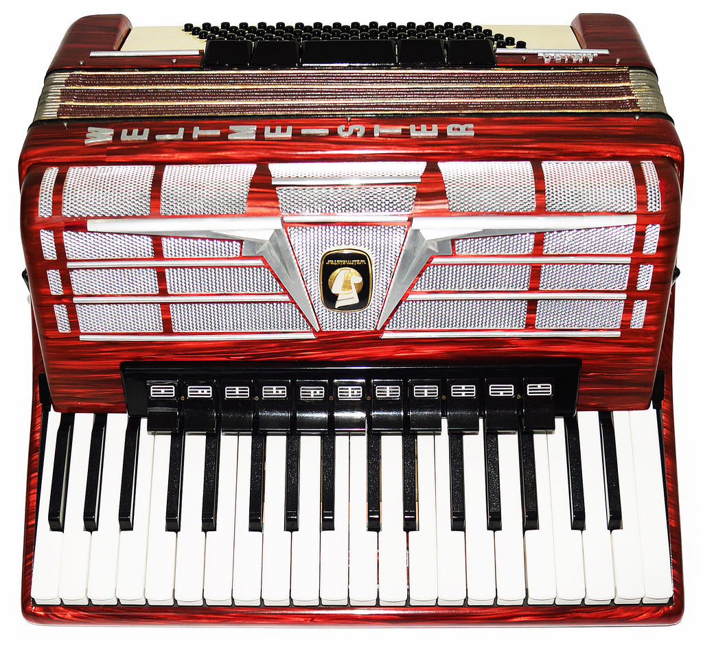 Weltmeister Amigo 96 Bass made in Germany Concert Piano Accordion New Straps Case 1928, Amazing Original Accordian, Excellent sound