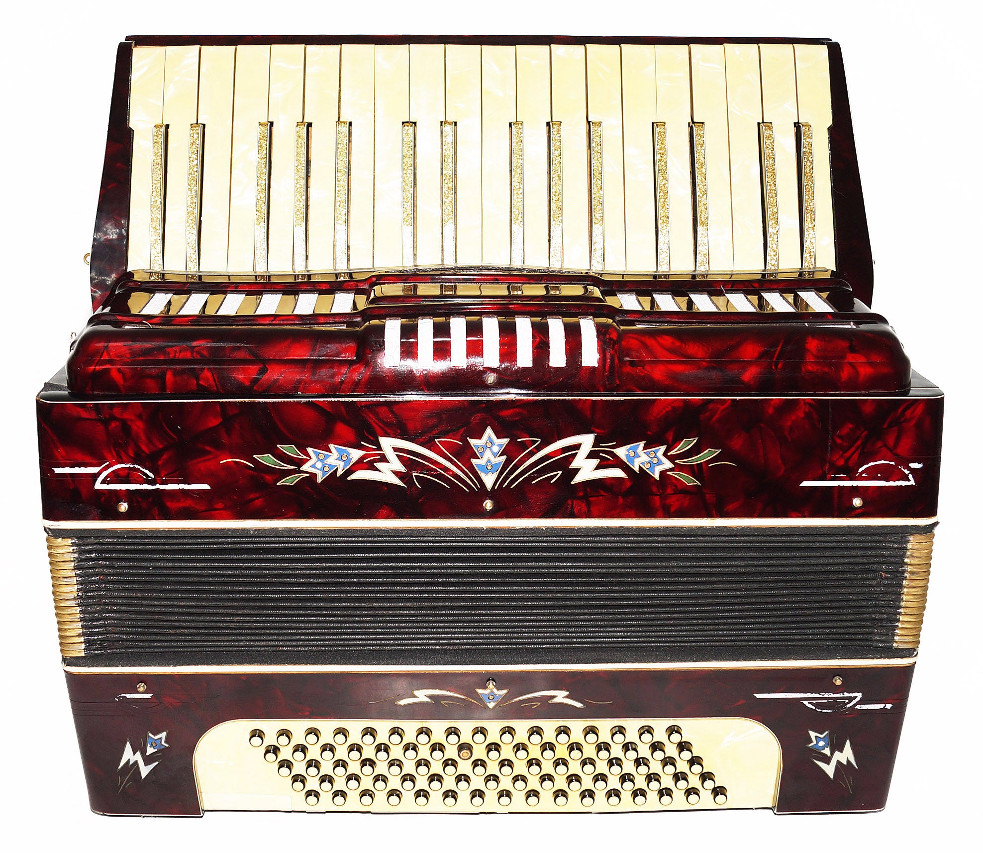 Vintage Klingenthal 80 Bass made in Germany Original Piano Accordion New Straps 1929, Bright and Quality sound.