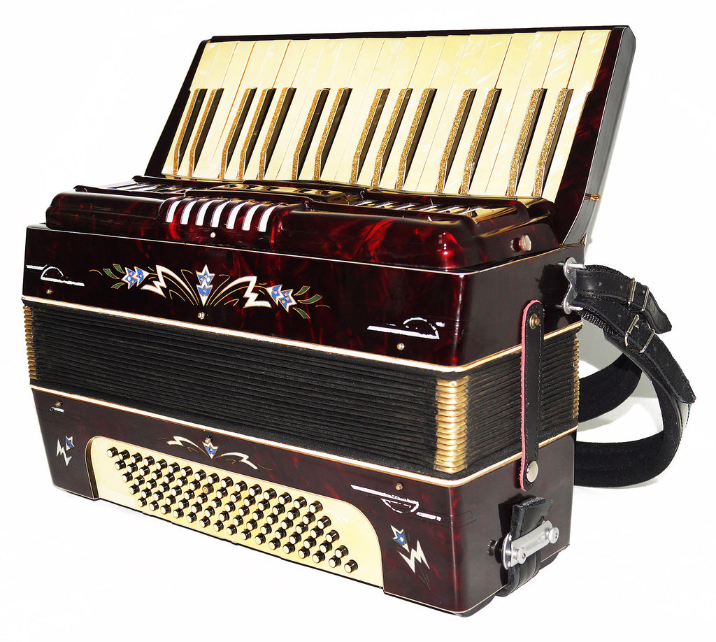Vintage Klingenthal 80 Bass made in Germany Original Piano Accordion New Straps 1929, Bright and Quality sound.