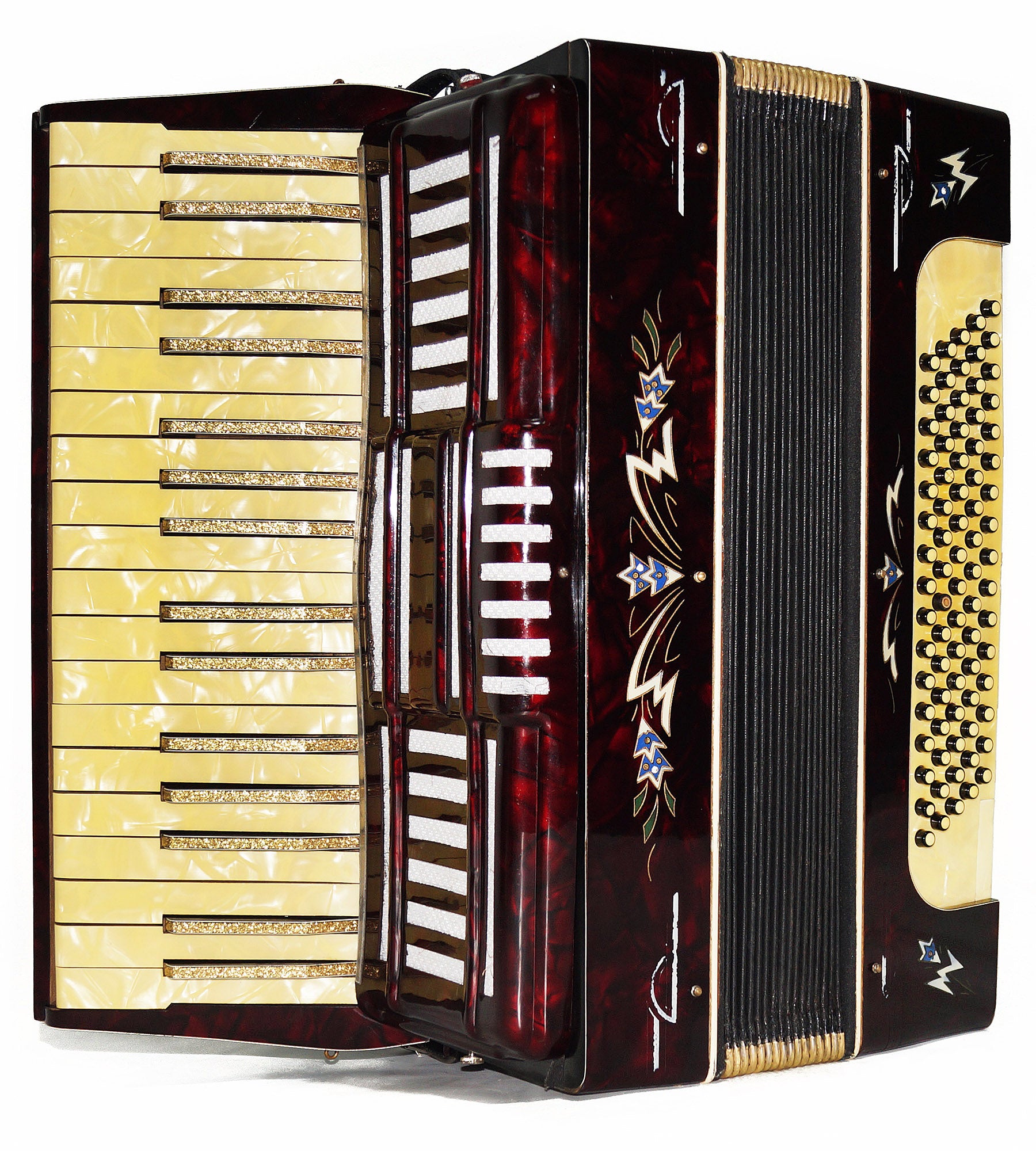 Vintage Klingenthal 80 Bass made in Germany Original Piano Accordion New Straps 1929, Bright and Quality sound.