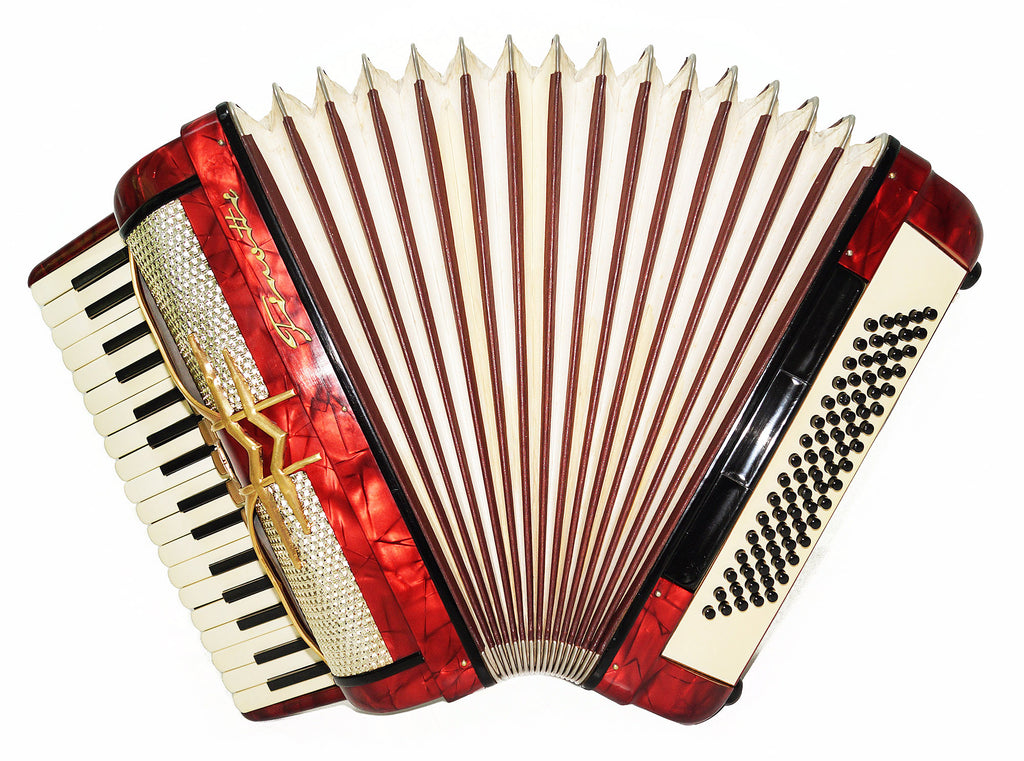 Original Firotti Accordion, made in Germany, 80 bass New Straps Amazing Sound 1937, Acordiones Musicales
