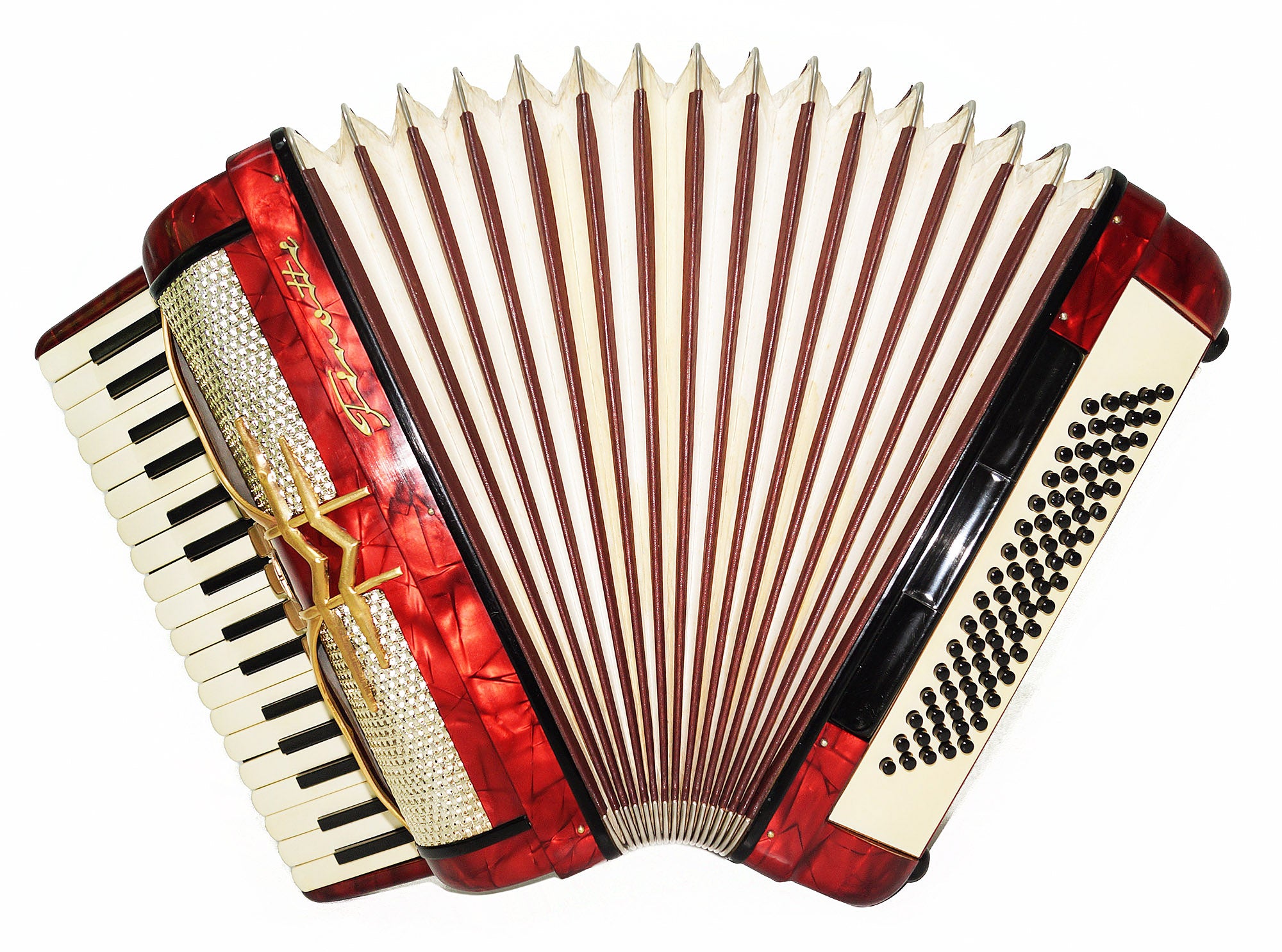 Original Firotti Accordion, made in Germany, 80 bass New Straps Amazing Sound 1937, Acordiones Musicales