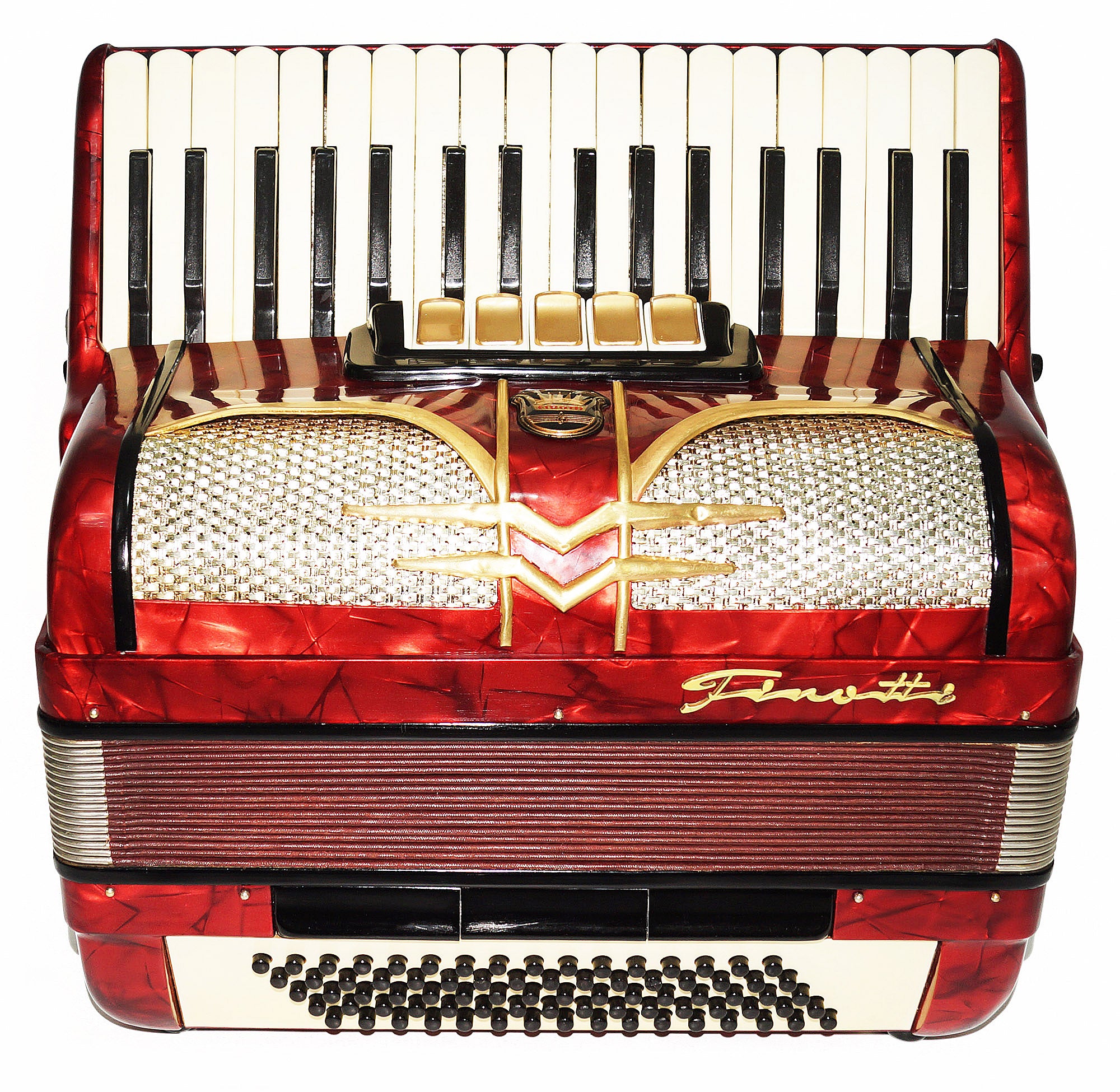 Original Firotti Accordion, made in Germany, 80 bass New Straps Amazing Sound 1937, Acordiones Musicales