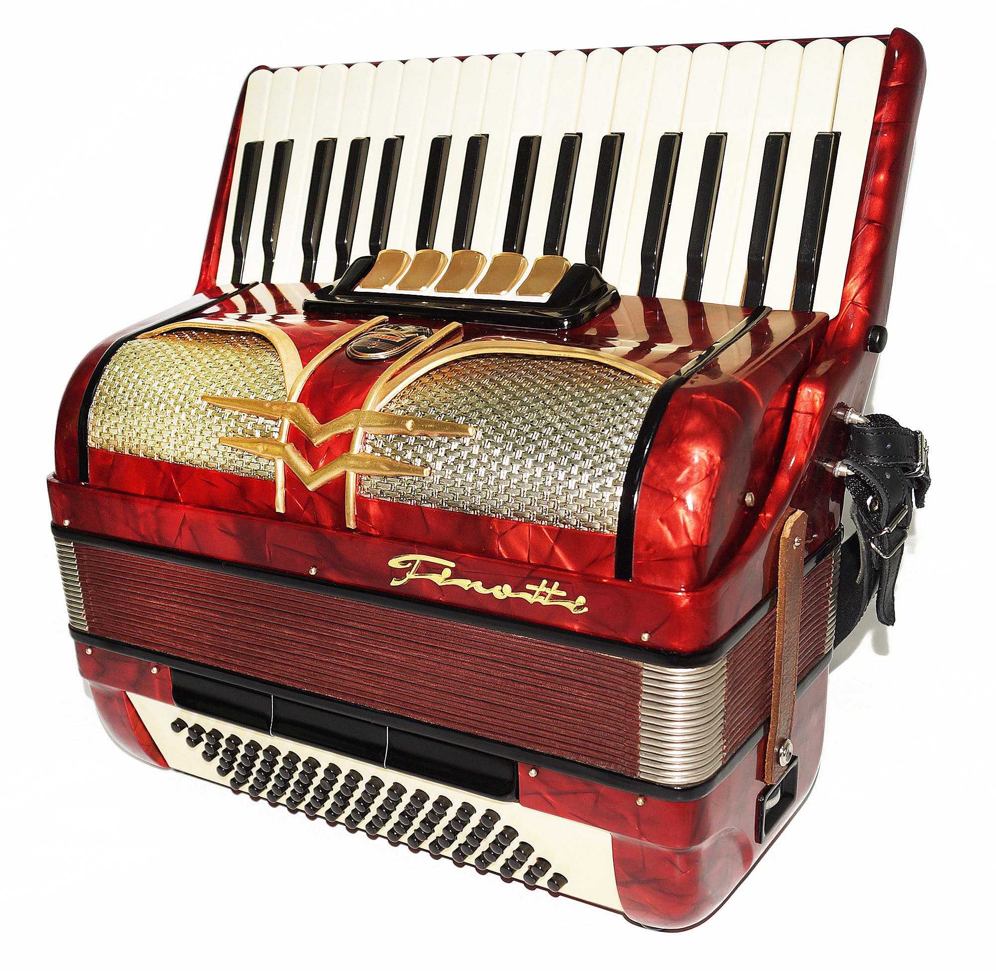 Original Firotti Accordion, made in Germany, 80 bass New Straps Amazing Sound 1937, Acordiones Musicales