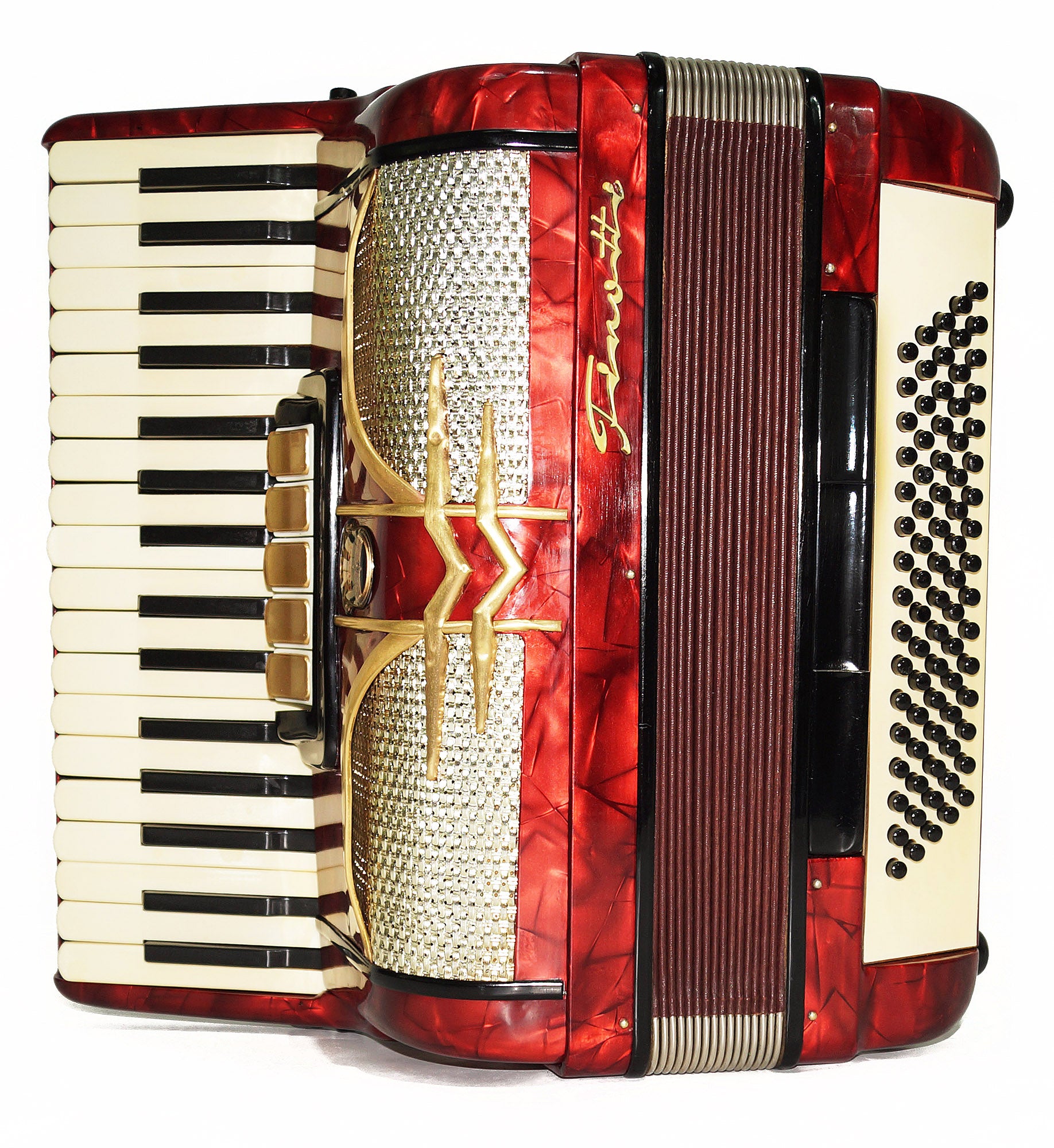 Original Firotti Accordion, made in Germany, 80 bass New Straps Amazing Sound 1937, Acordiones Musicales