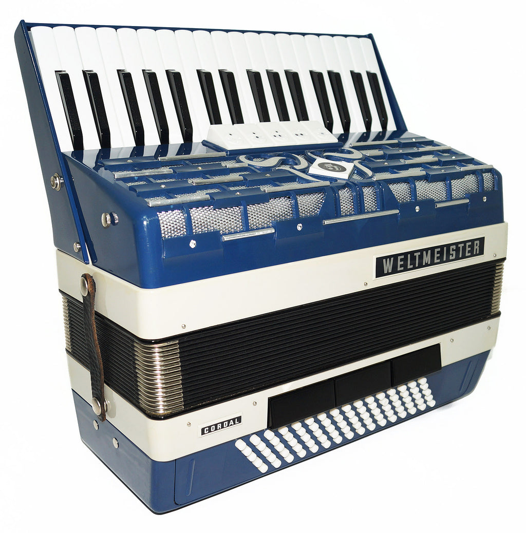 Buy Close to New! Rare Weltmeister Cordal 80 Bass German Original Accordion New Straps 1955, High Quality Musical Instrument Bright and Quality sound