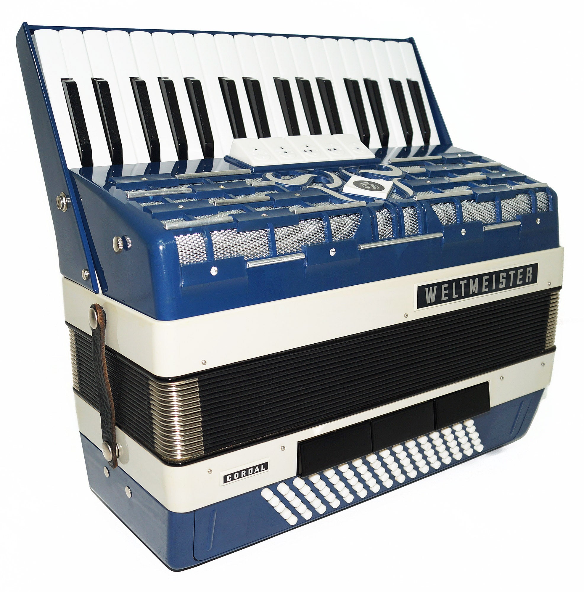 Buy Close to New! Rare Weltmeister Cordal 80 Bass German Original Accordion New Straps 1955, High Quality Musical Instrument Bright and Quality sound