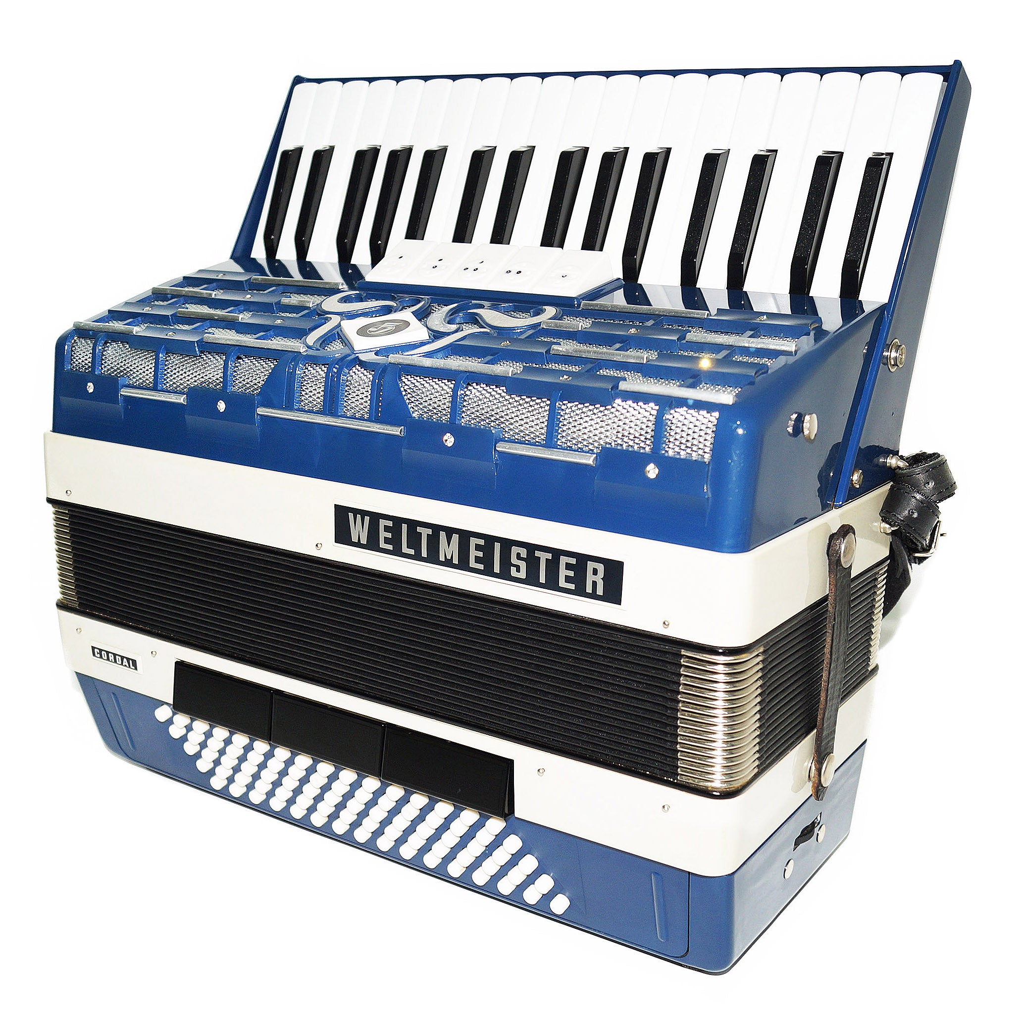 Buy Close to New! Rare Weltmeister Cordal 80 Bass German Original Accordion New Straps 1955, High Quality Musical Instrument Bright and Quality sound