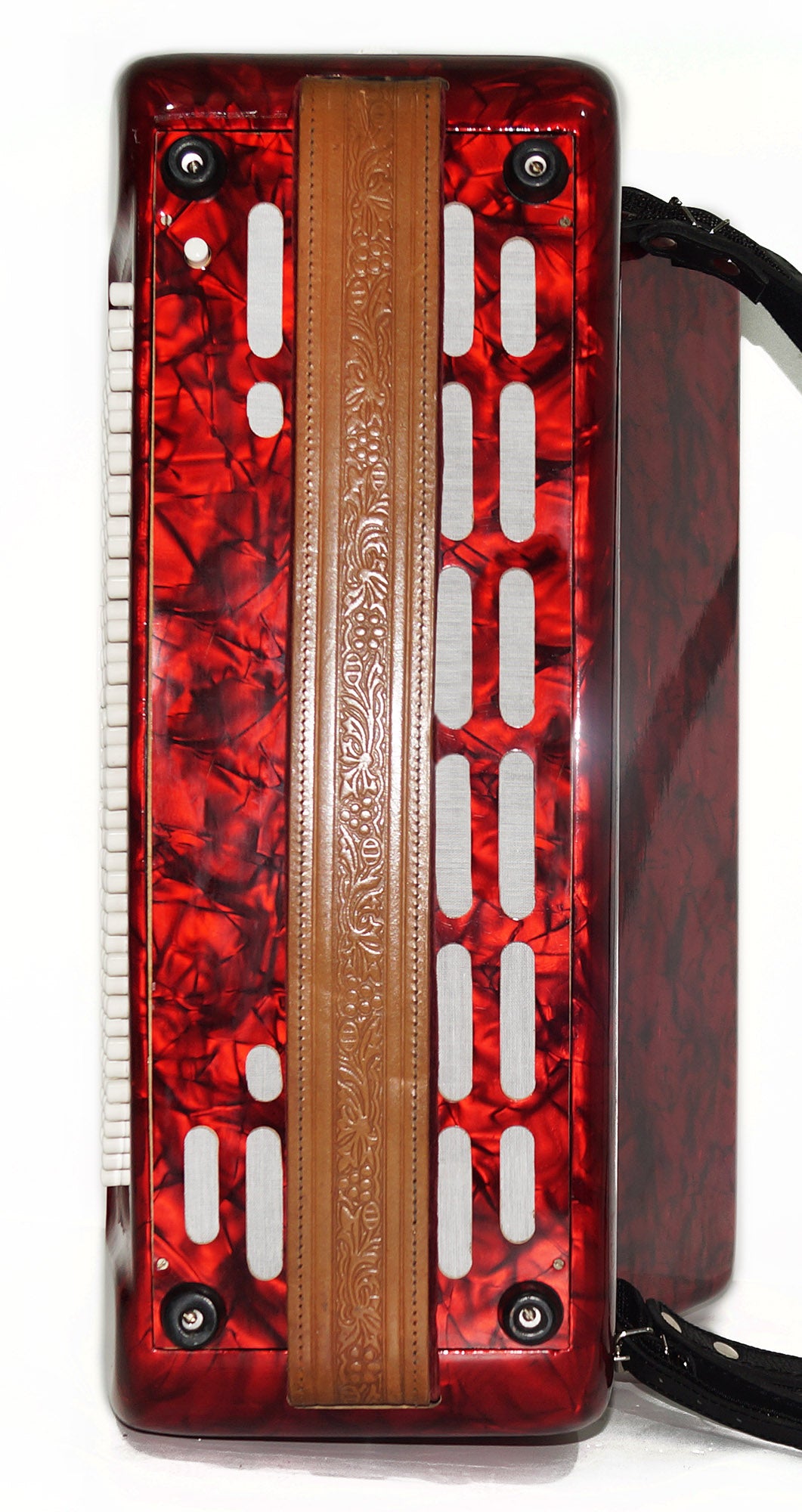 Original Royal Standard Concert Piano Accordion made in Germany New Straps Case 1990, Amazing and Powerful Sound! Top Class Rare Musical Instrument for Adults!