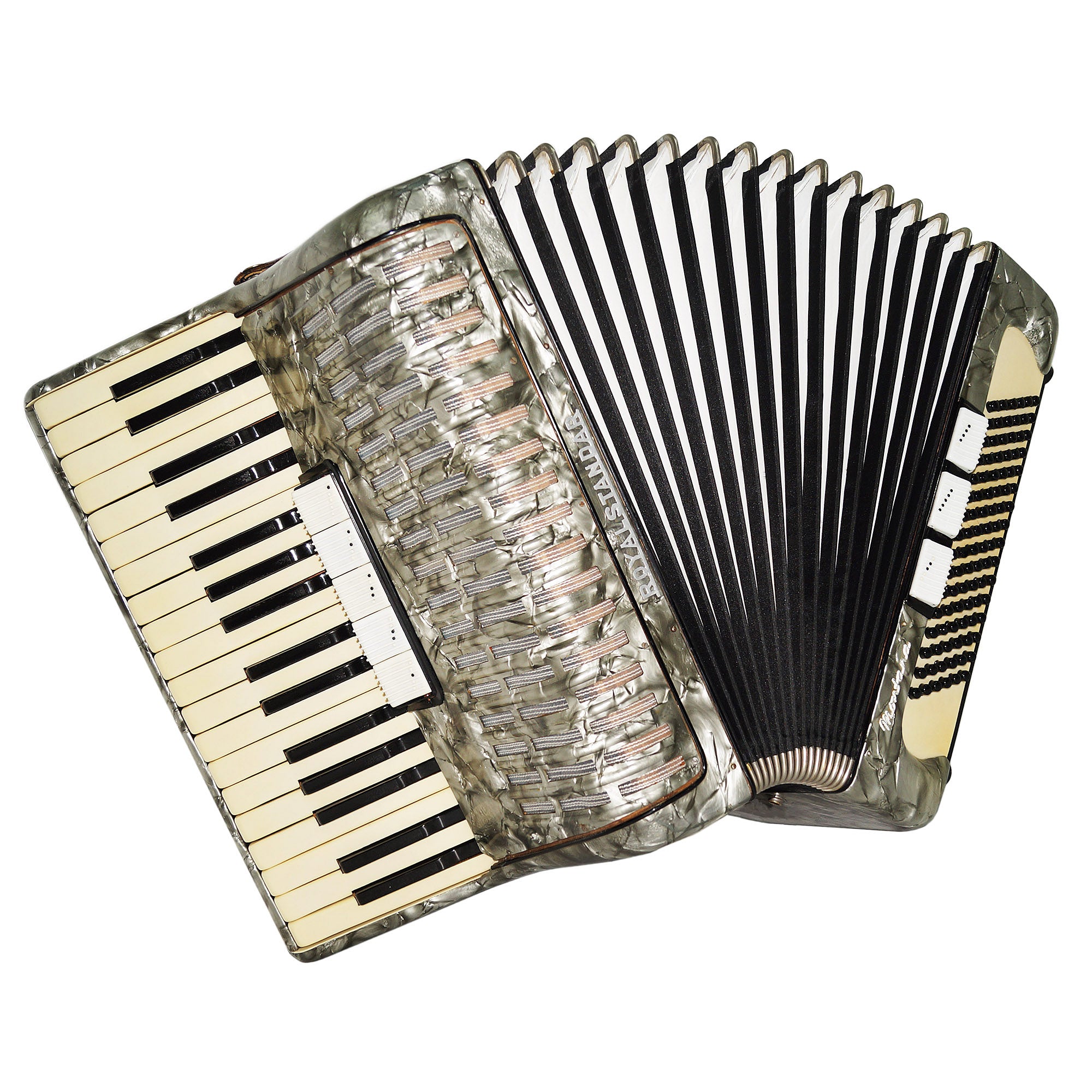 Vintage Royal Standard 96 Bass Piano Accordion made in Germany New Straps 1992, Amazing sound, High Quality Accordian.