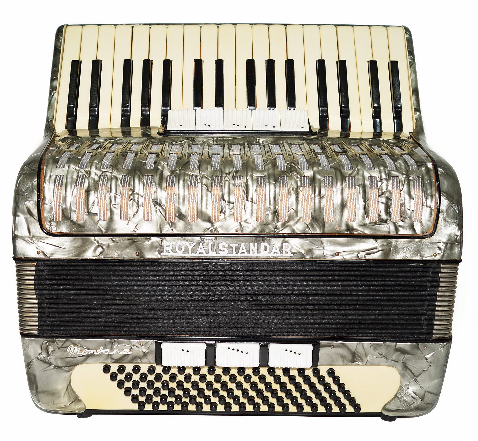 Vintage Royal Standard 96 Bass Piano Accordion made in Germany New Straps 1992, Amazing sound, High Quality Accordian.