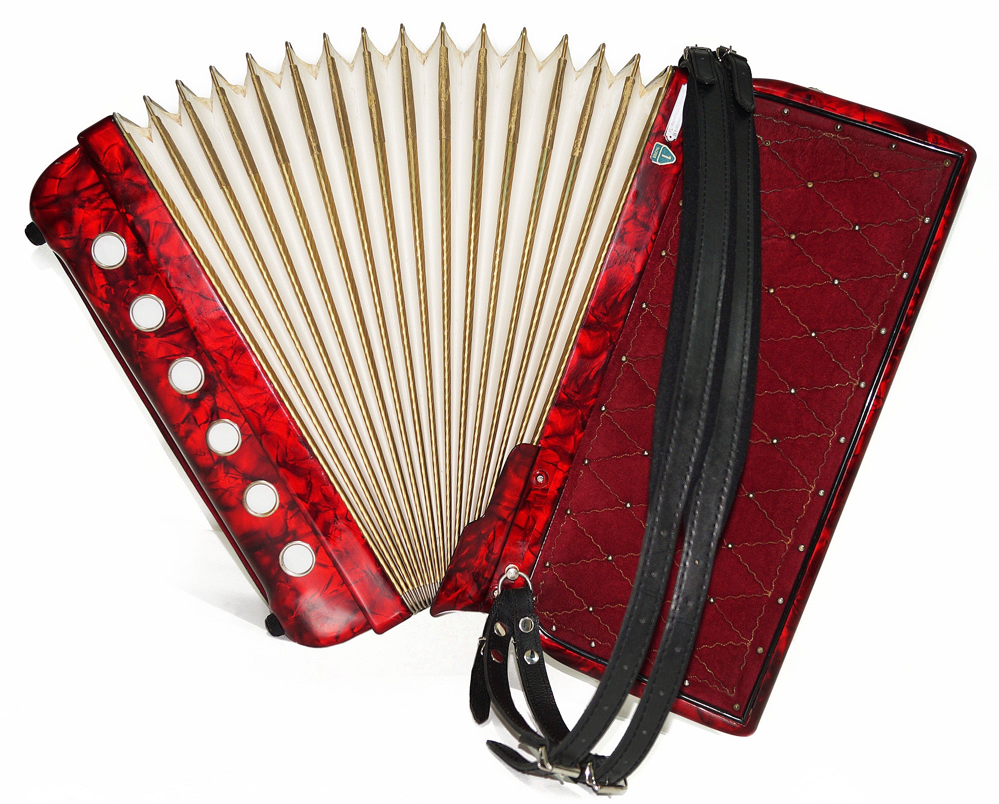 Horch Full Size Original Concert Piano Accordion made in Germany New Straps Case 2035, Amazing Powerful Sound! High Quality Musical Instrument for Adults!