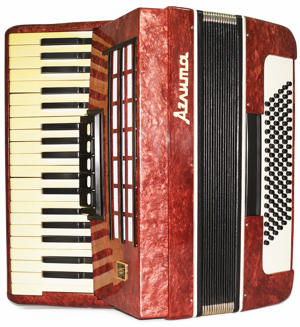 Piano Accordion Aelita 96 Bass Buttons made in USSR, incl New Straps 2047, Beautiful Keyboard Accordian! Rich and Bright sound!
