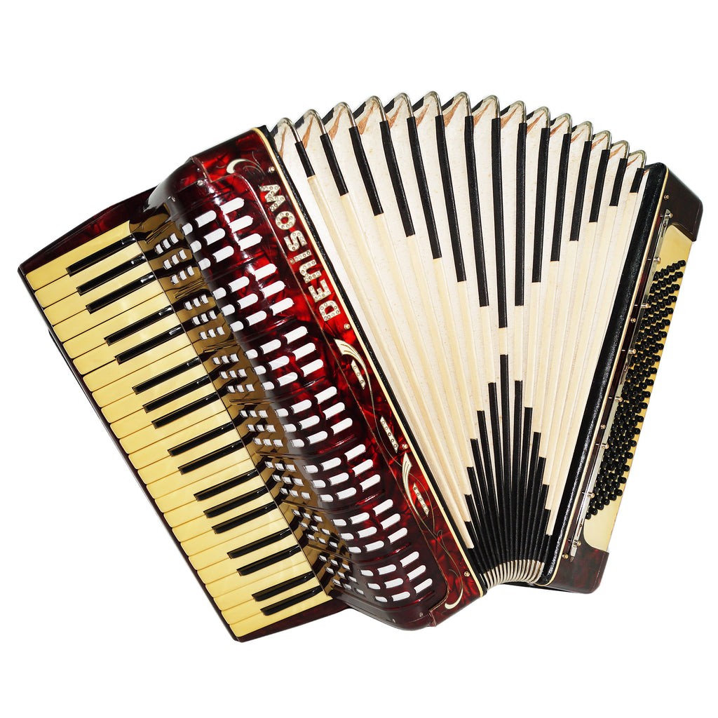 Vintage German Piano Accordion 120 Bass New Straps Amazing Sound 2195 Perfect Original Keyboard Acordian Wonderful Sound