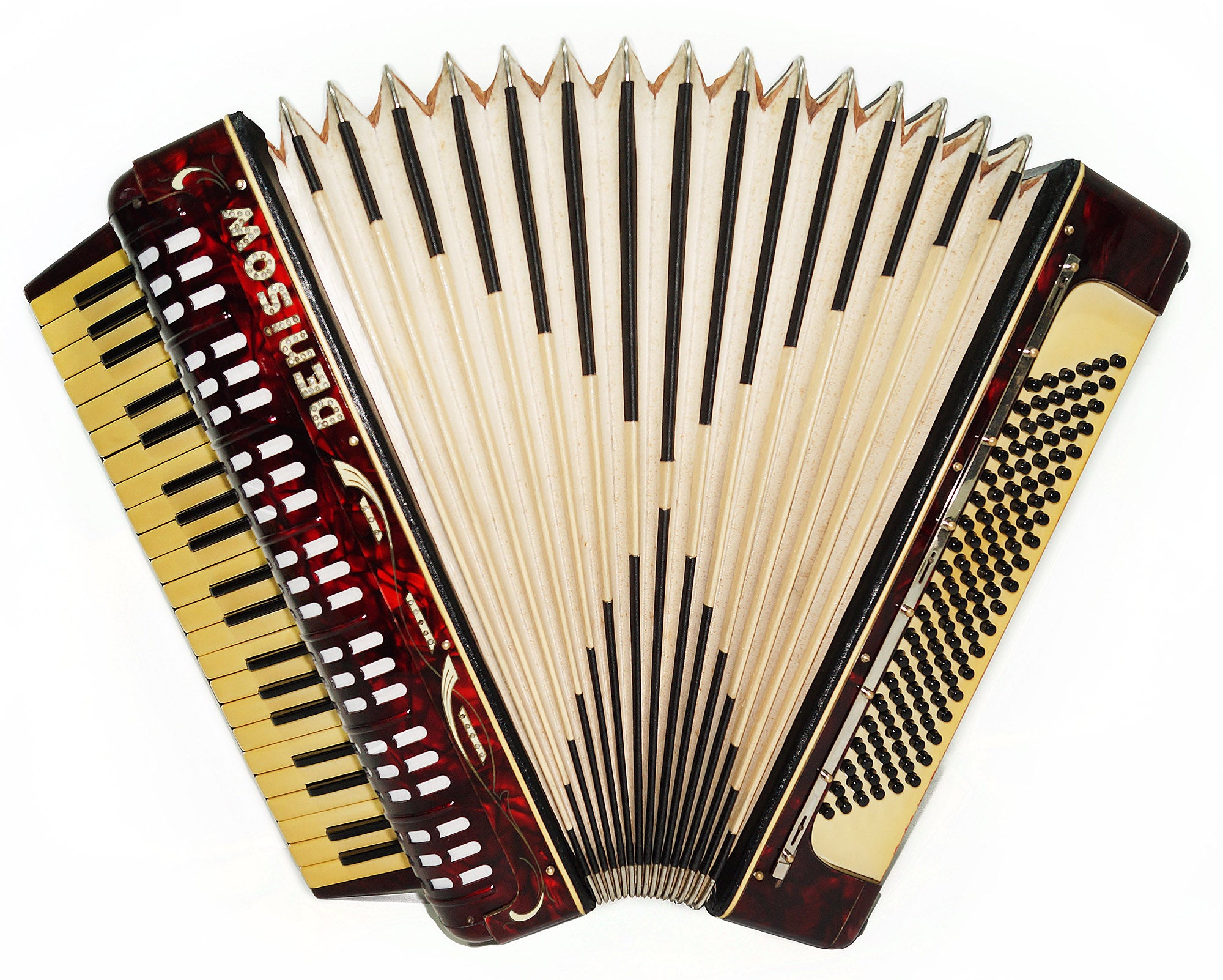 Vintage German Piano Accordion 120 Bass New Straps Amazing Sound 2195 Perfect Original Keyboard Acordian Wonderful Sound