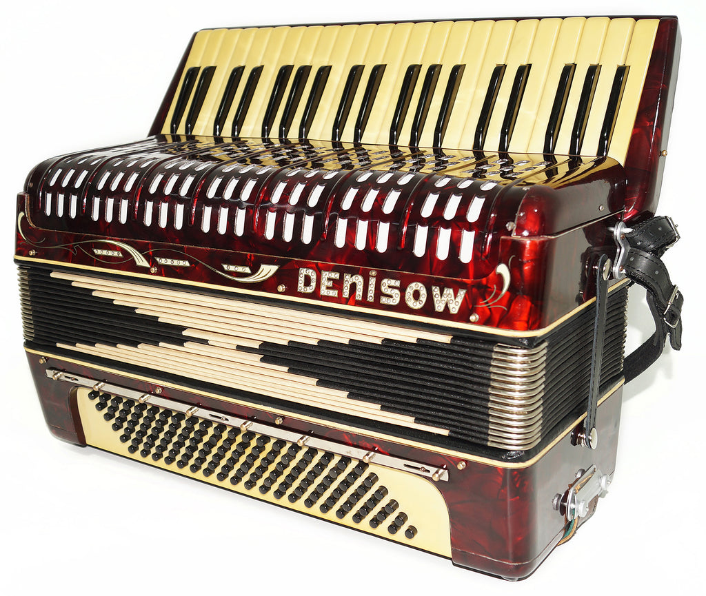 Vintage German Piano Accordion 120 Bass New Straps Amazing Sound 2195 Perfect Original Keyboard Acordian Wonderful Sound
