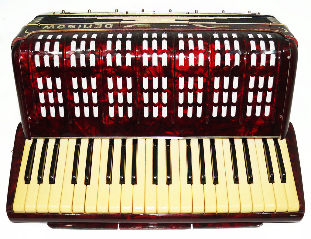 Vintage German Piano Accordion 120 Bass New Straps Amazing Sound 2195 Perfect Original Keyboard Acordian Wonderful Sound