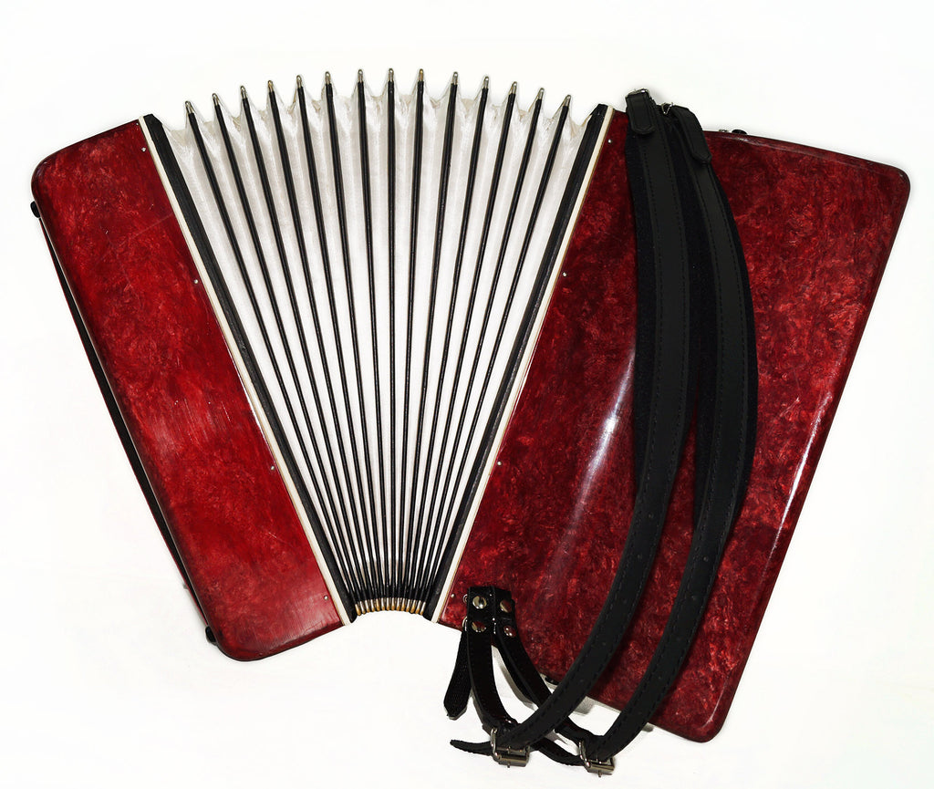 Concert Piano Accordion Almaz made in Ukraine, New Straps, 2203, Keyboard Accordian, Amazing sound
