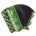 Chromatic Button Accordion Vintage Bayan Era made in Ukraine 3 Rows 100 Bass New Straps 2210, Bright and Rich sound!