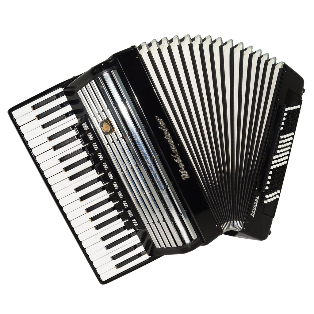 Weltmeister Consona Cassotto Piano Accordion with Converter Free Bass Stradella, New Straps and Soft Case, 2119, Great Professional Accordion Deep Gorgeous Sound!