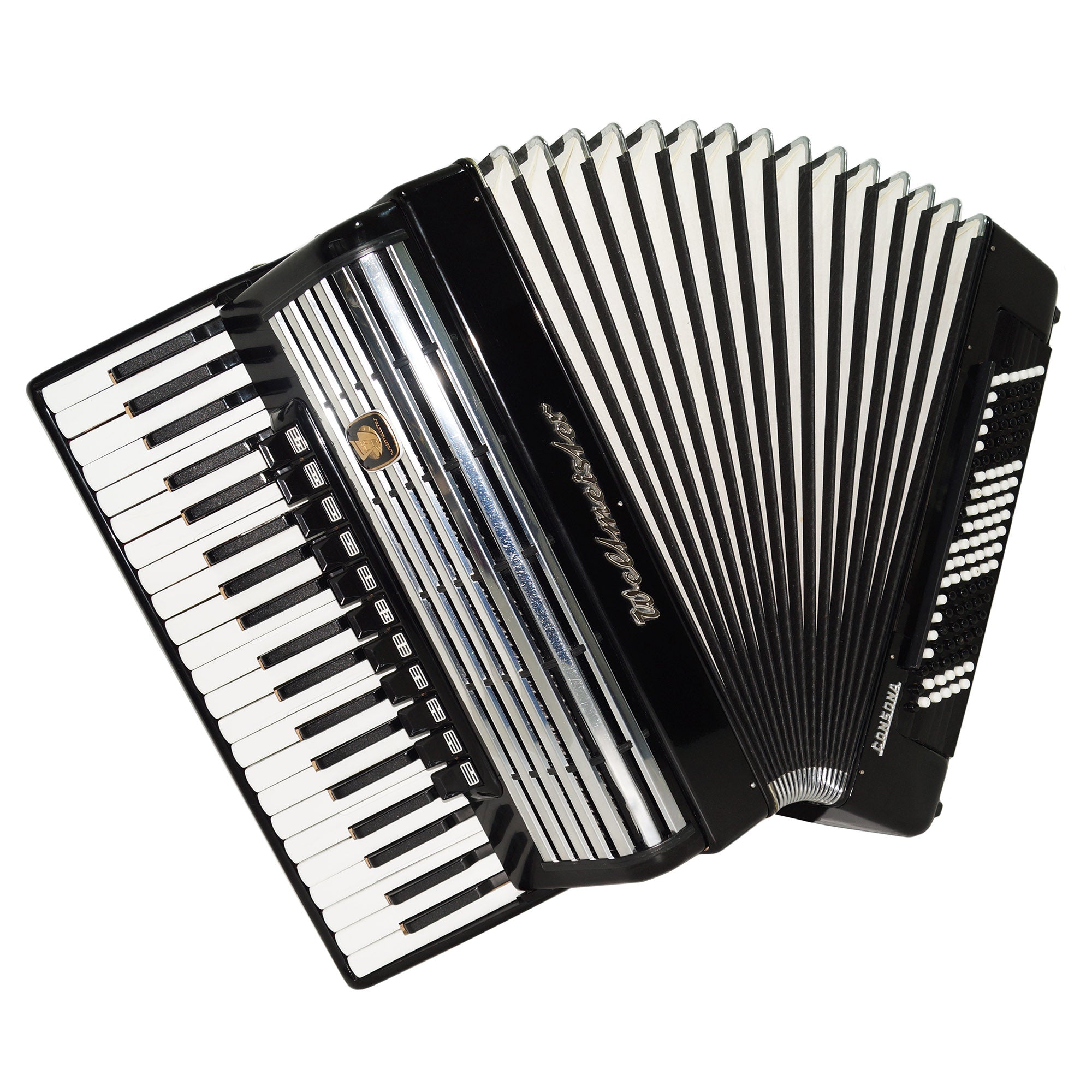 Weltmeister Consona Cassotto Piano Accordion with Converter Free Bass Stradella, New Straps and Soft Case, 2119, Great Professional Accordion Deep Gorgeous Sound!