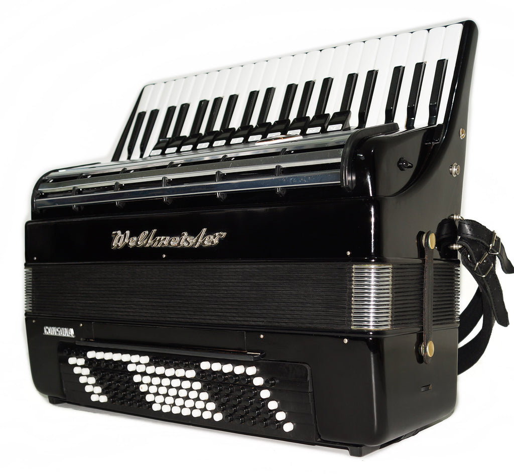 Weltmeister Consona Cassotto Piano Accordion with Converter Free Bass Stradella, New Straps and Soft Case, 2119, Great Professional Accordion Deep Gorgeous Sound!