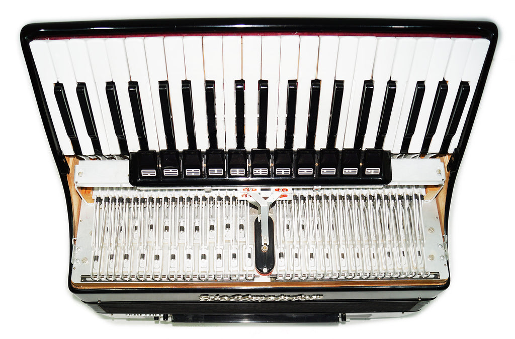 Weltmeister Consona Cassotto Piano Accordion with Converter Free Bass Stradella, New Straps and Soft Case, 2119, Great Professional Accordion Deep Gorgeous Sound!