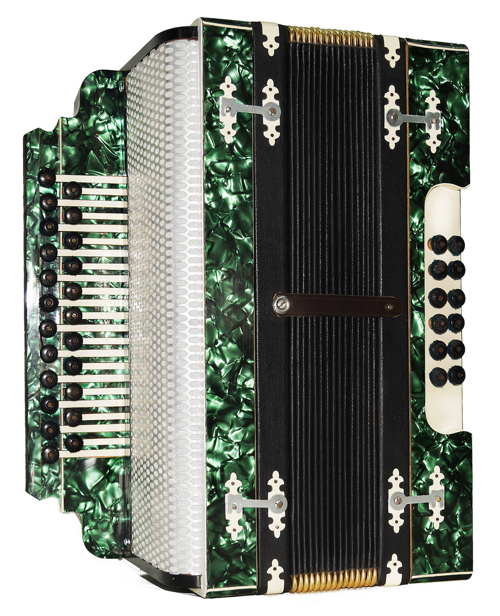 Vintage Old Garmon, Folk Handmade Button Accordion Harmonica 2144, Squeezebox, Rich Wonderful sound!