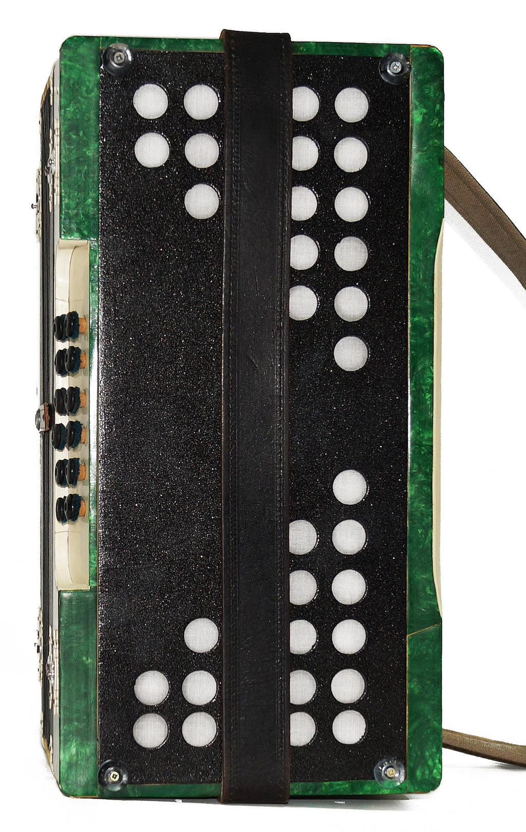 Vintage Old Garmon, Folk Handmade Button Accordion Harmonica 2144, Squeezebox, Rich Wonderful sound!