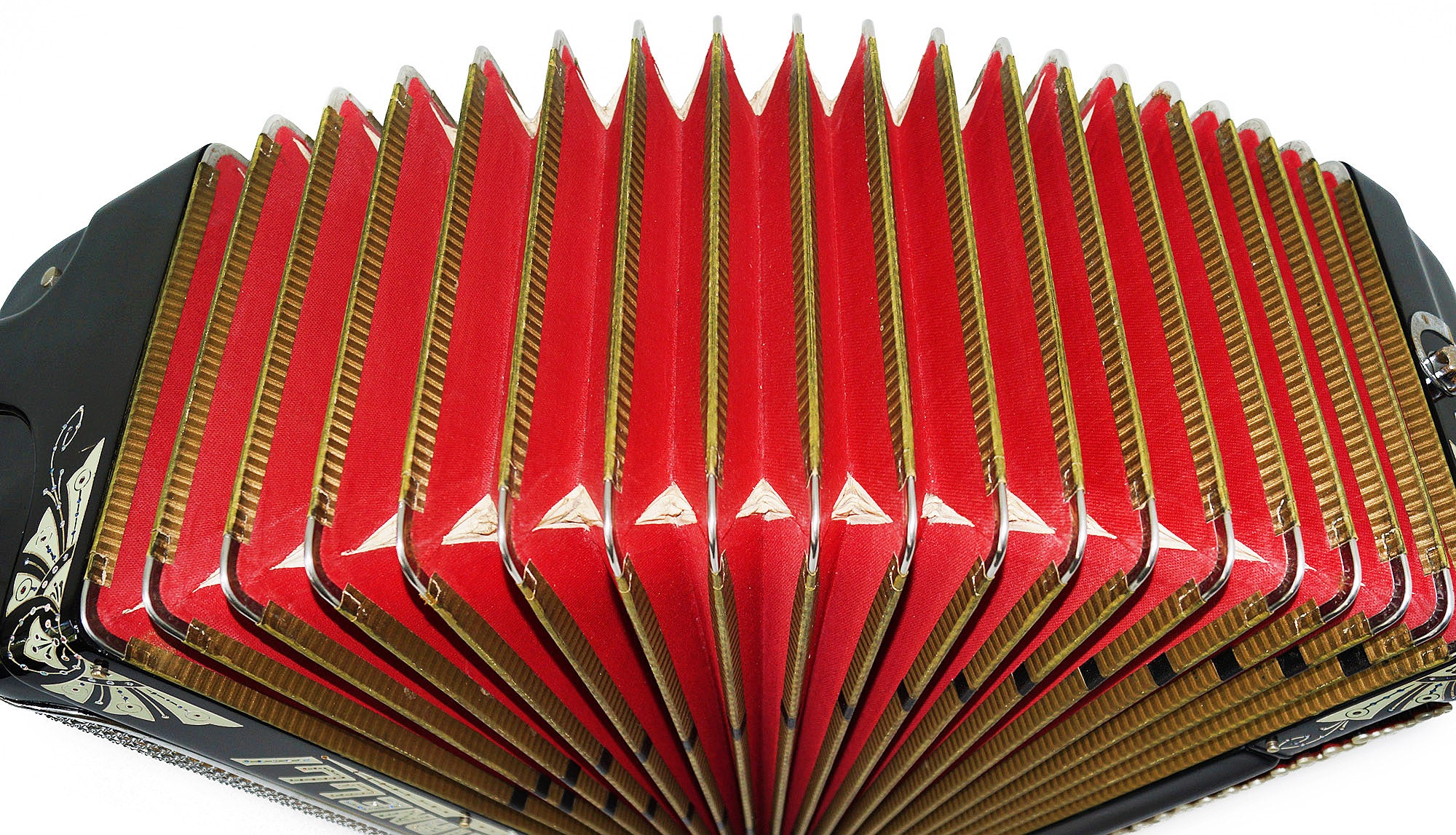 Crucianelli Brevis made in Italy, Rare 5 Rows Button Accordion B Griff, New Straps 2154, Amazing Rich and Powerful sound!