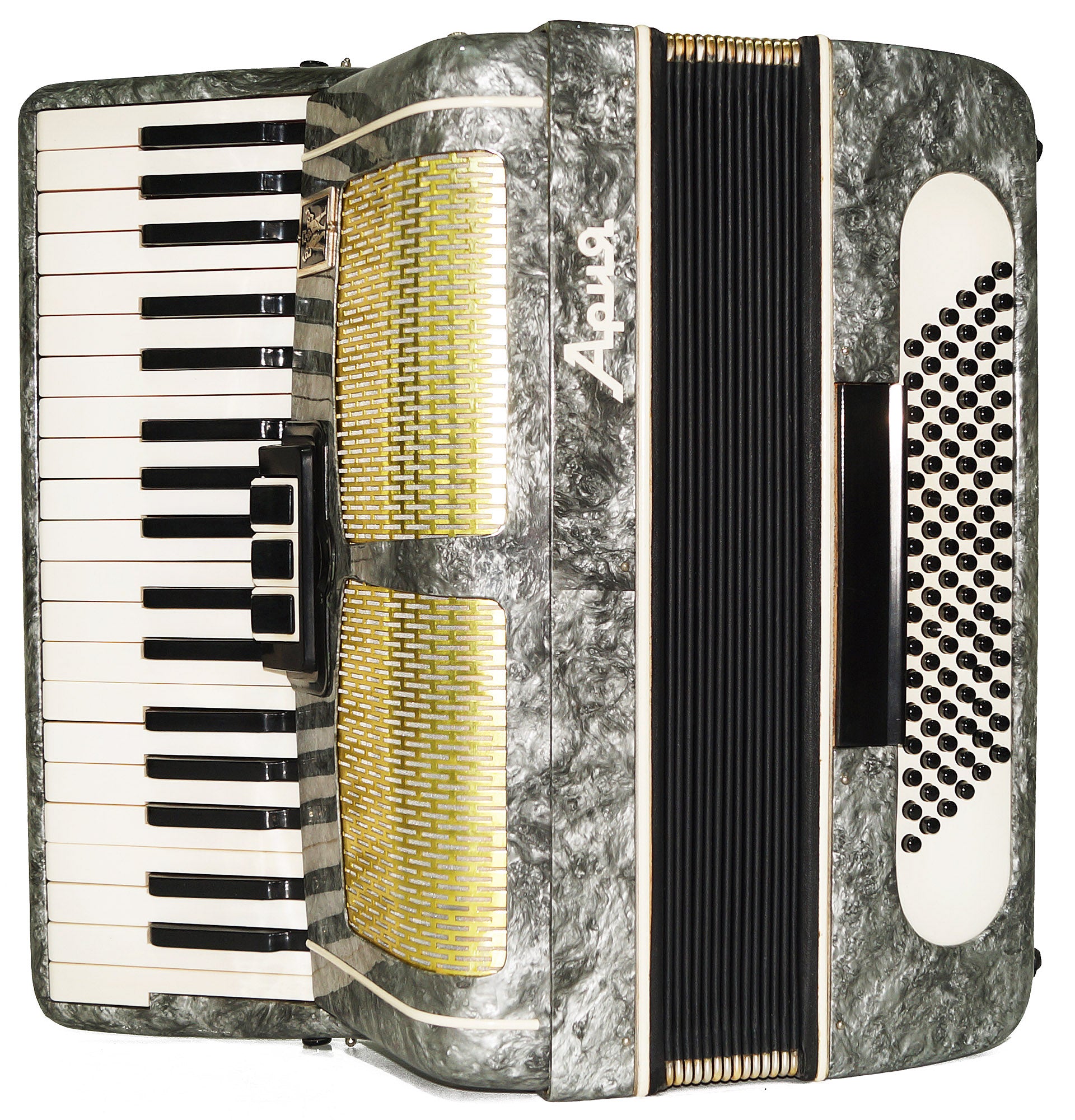 Piano Accordion Ariya 96 Bass Buttons Original Keyboard Accordian New Straps 2174, Wonderful sound!