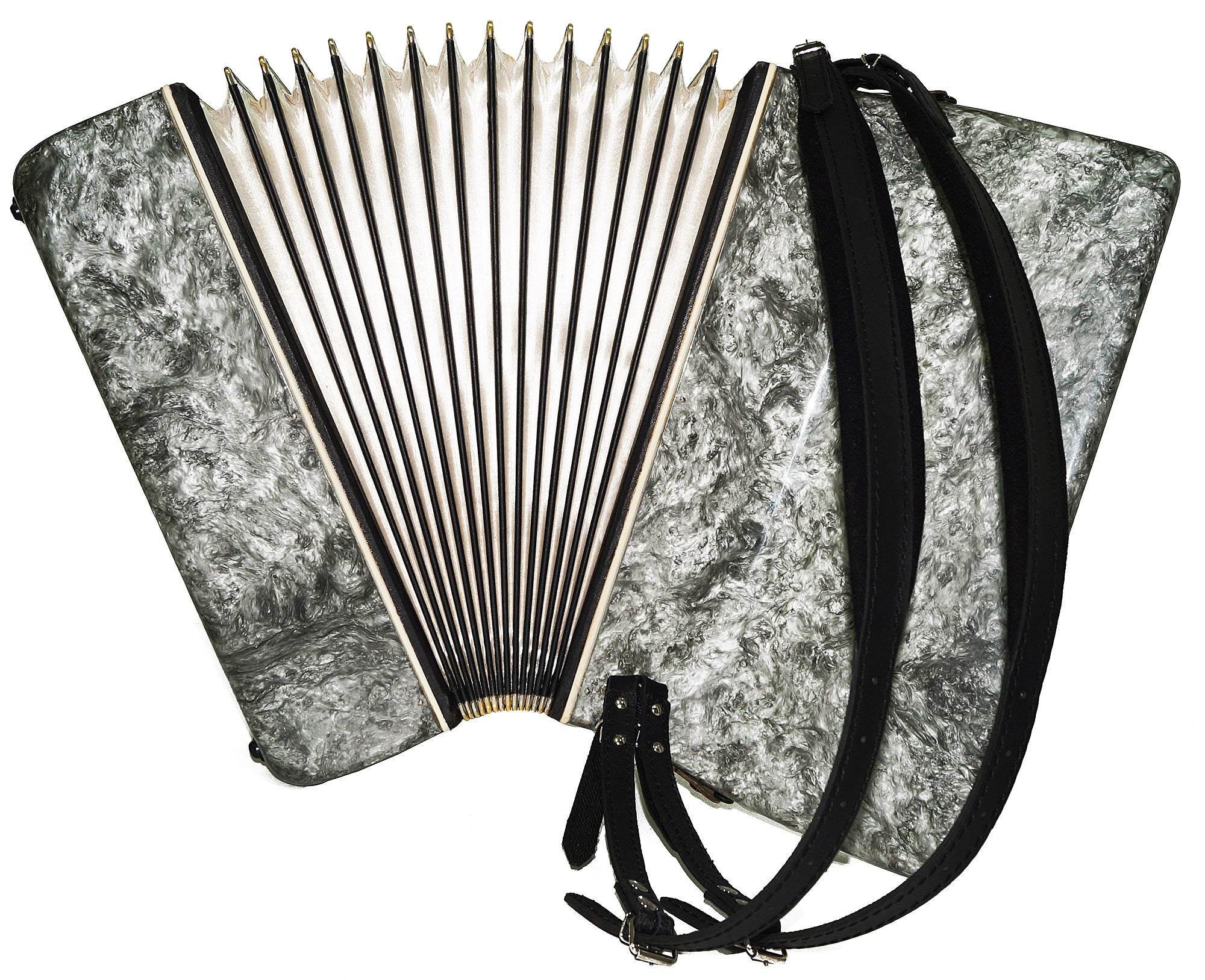 Piano Accordion Ariya 96 Bass Buttons Original Keyboard Accordian New Straps 2174, Wonderful sound!