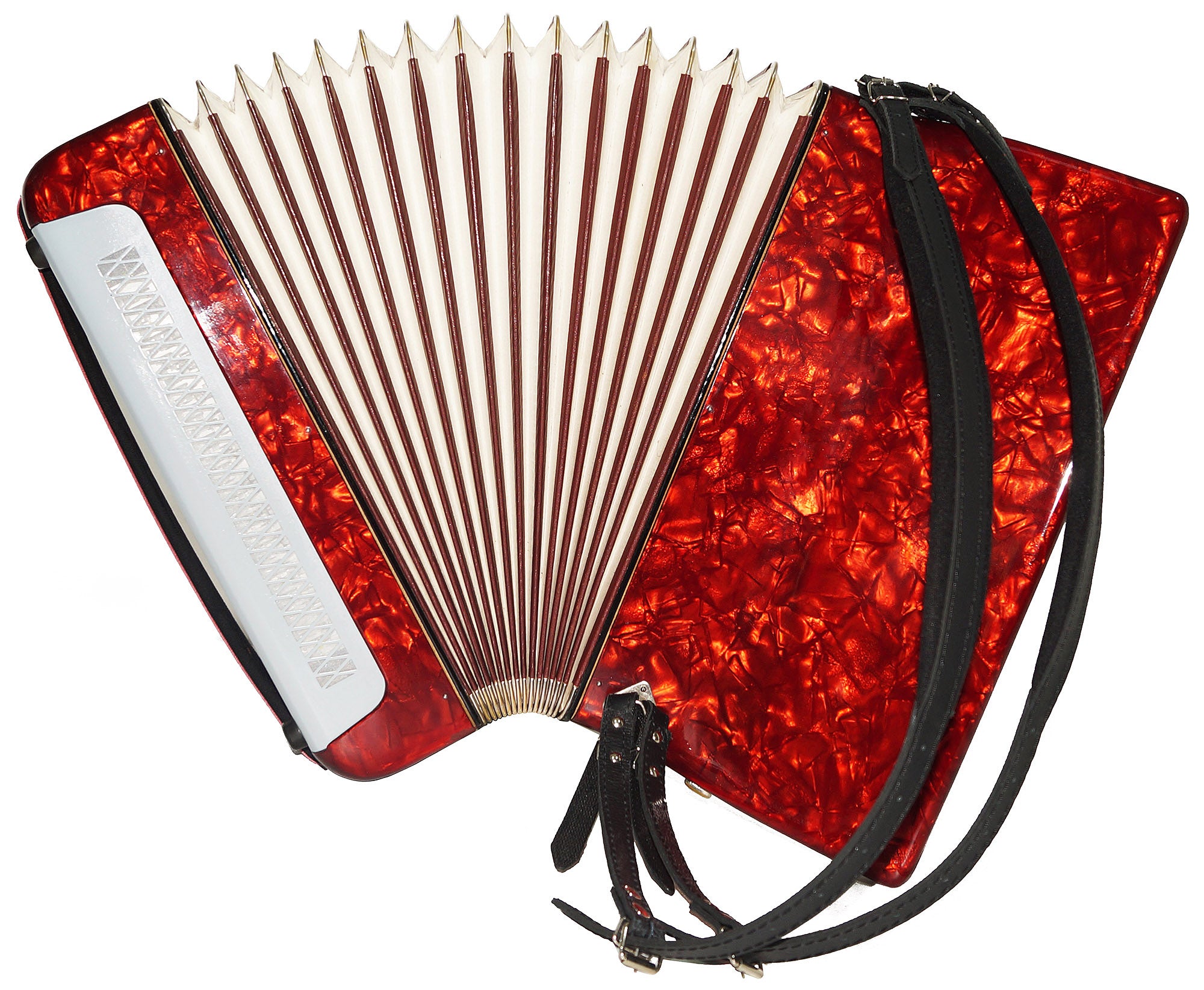 Vintage Piano Accordion Silatta made in Germany 96 Bass Buttons New Straps 2176, Amazing sound, Acordiones Musicales para Adultos