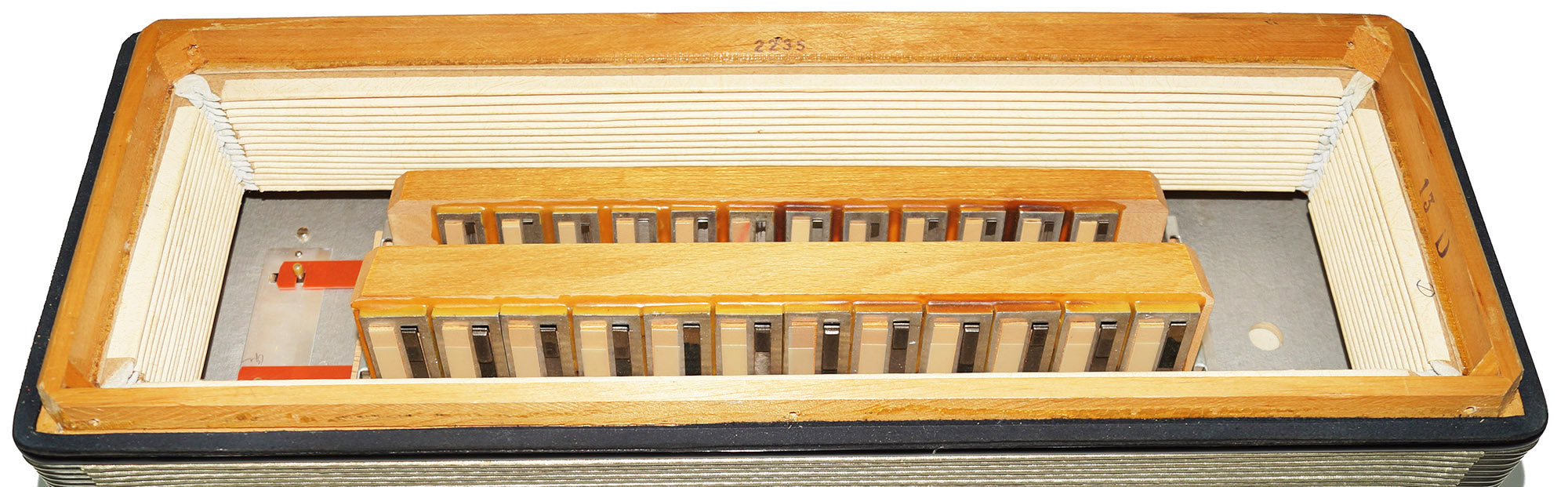 Barcarole Prominenz Piano Accordion made in Germany 120 Bass Buttons New Straps Case 2180, Powerful sound, Accordian for Adults