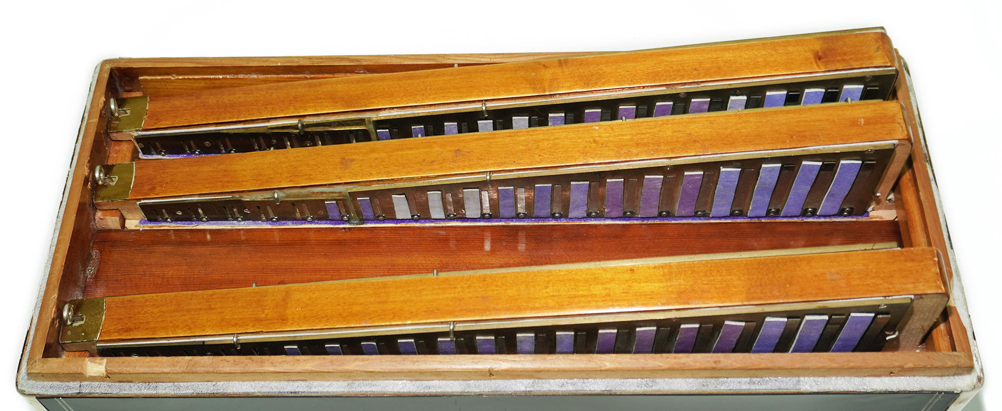 Great Vintage Bayan Button Accordion Solid Reeds Copper Voices 2212, New Straps, Amazing Professional Musical Instrument, Charismatic Sound!