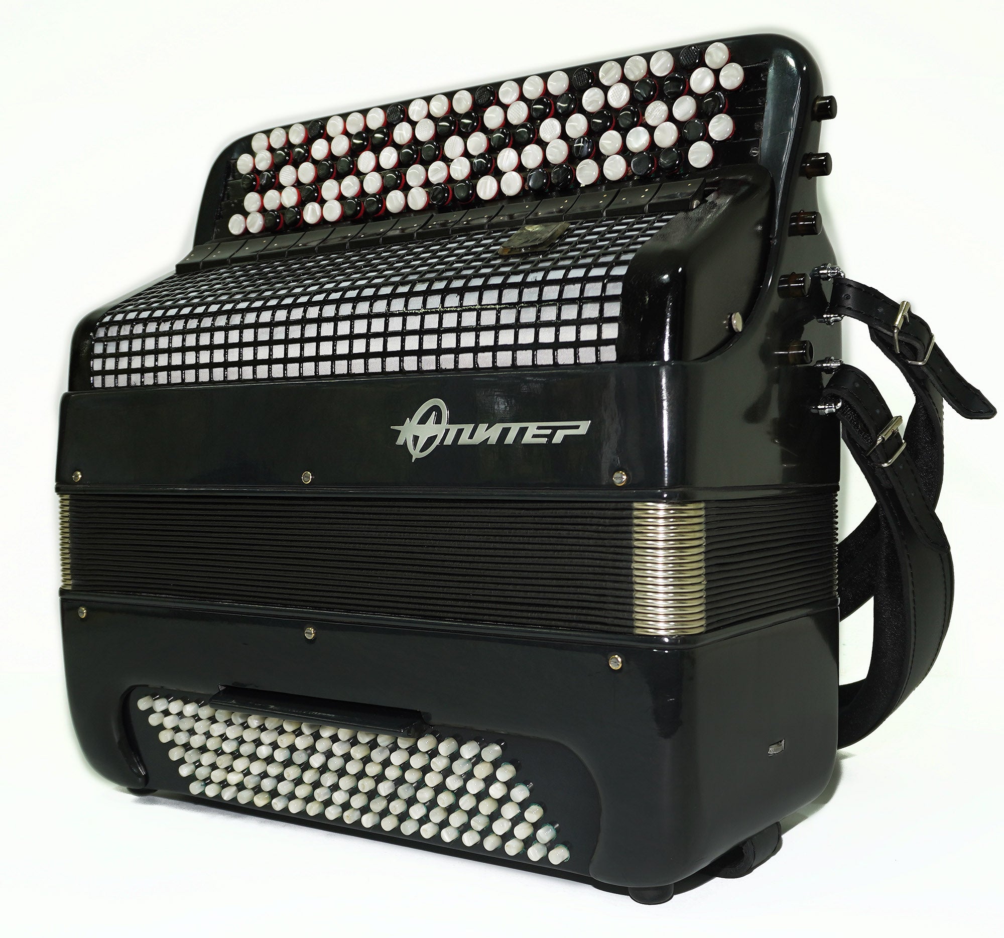 Bayan Jupiter Lux Russian Button Accordion Double Cassotto Converter Баян Юпитер 2213, The Best Concert Professional Bayan! Amazing Deep and Rich Sound!