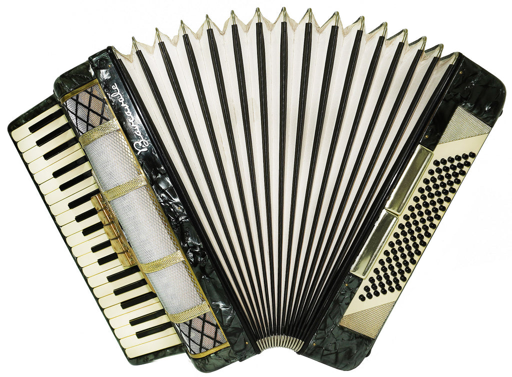 Original Barcarole Piano Accordion made in Germany New Straps Case 2226, Rich and Powerful sound, Concert Accordion for Adults
