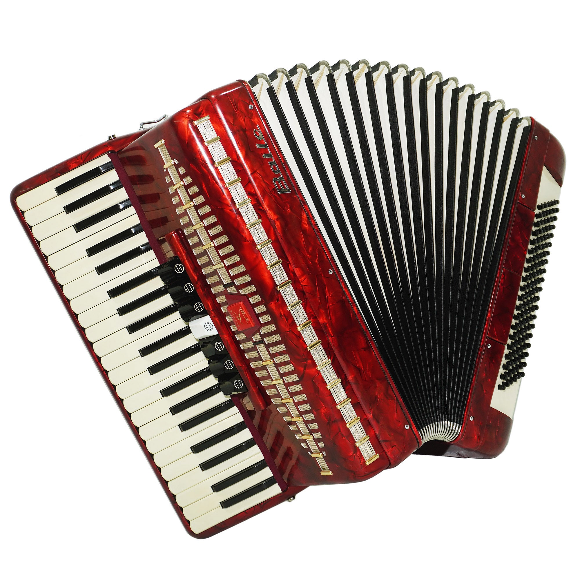 Baile 120 Bass Piano Accordion made in China Keyboard Acordian for Adults New Straps Case 2220, Rich and Beautiful Sound!