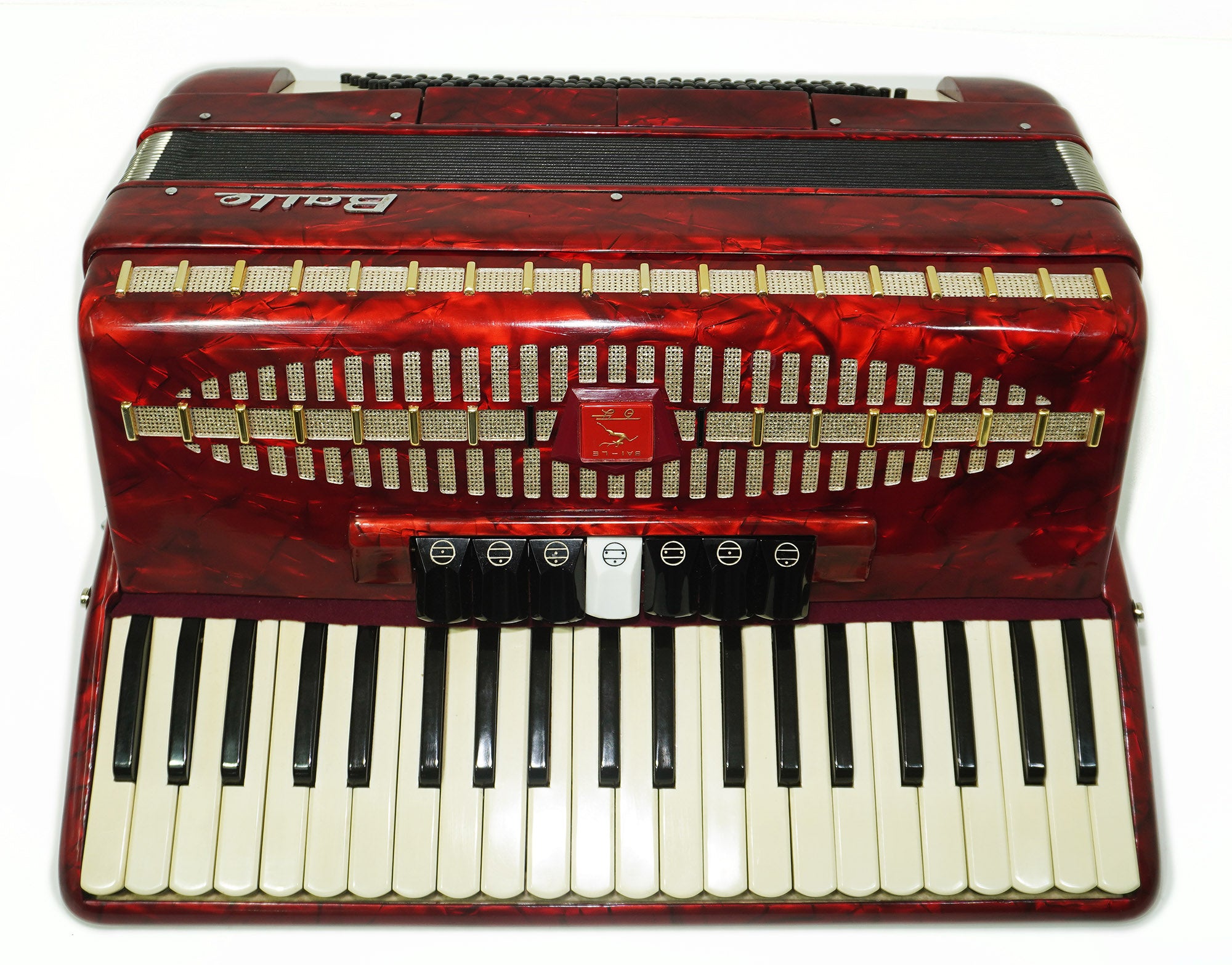 Baile 120 Bass Piano Accordion made in China Keyboard Acordian for Adults New Straps Case 2220, Rich and Beautiful Sound!