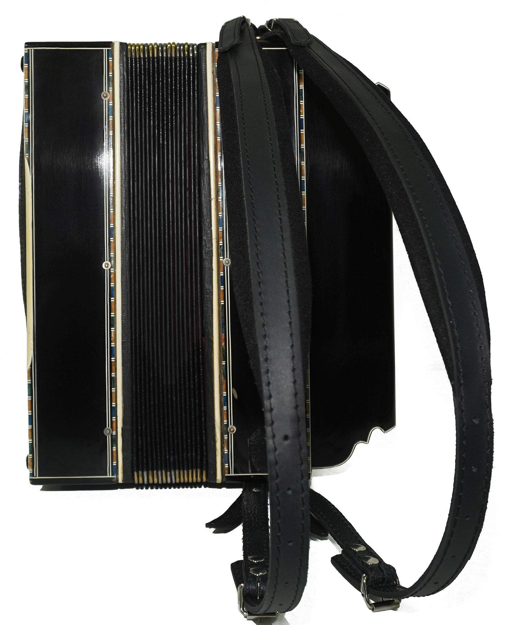 Hohner Antique Decorated Vintage Button Accordion Garmon Squeezebox Concertina, 2227, made in Germany Amazing Wonderful sound