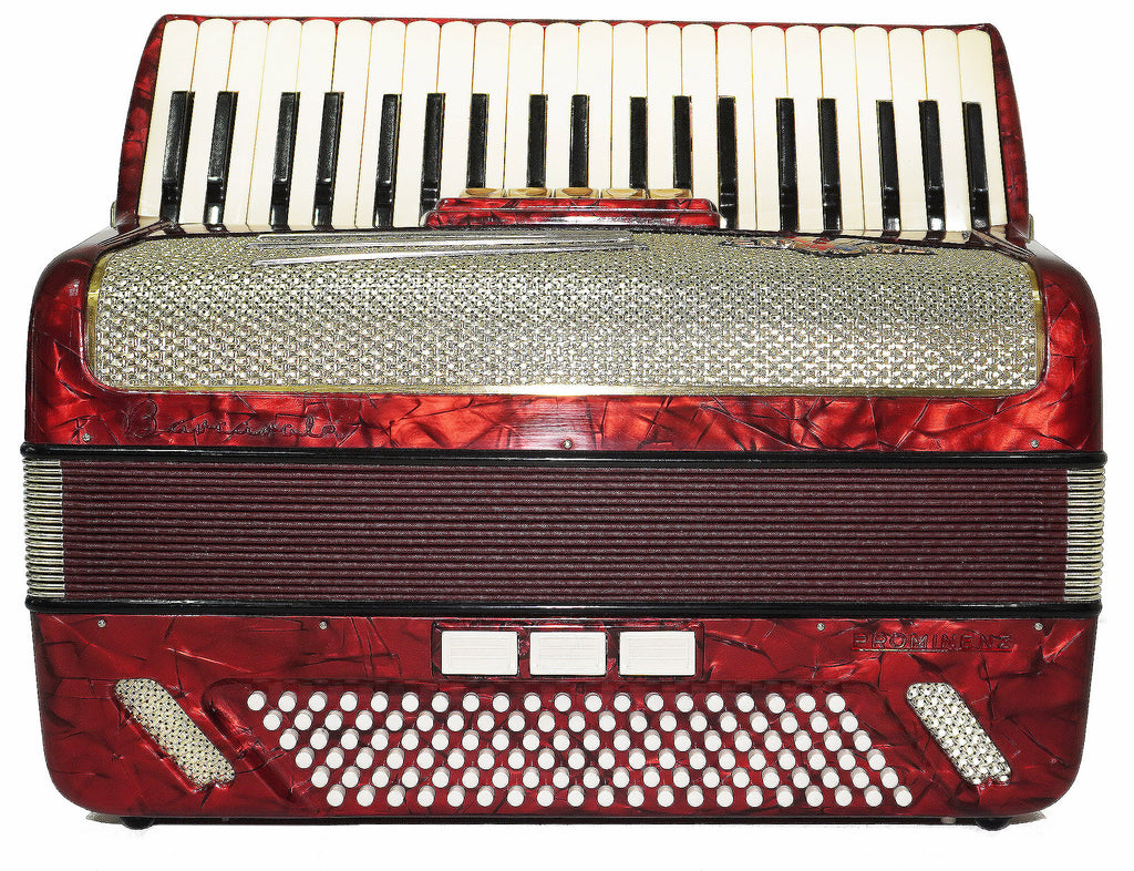 Barcarole Prominenz Piano Accordion made in Germany 120 Bass Buttons New Straps Case 2230, Rich and Bright sound, Concert Accordion for Adults