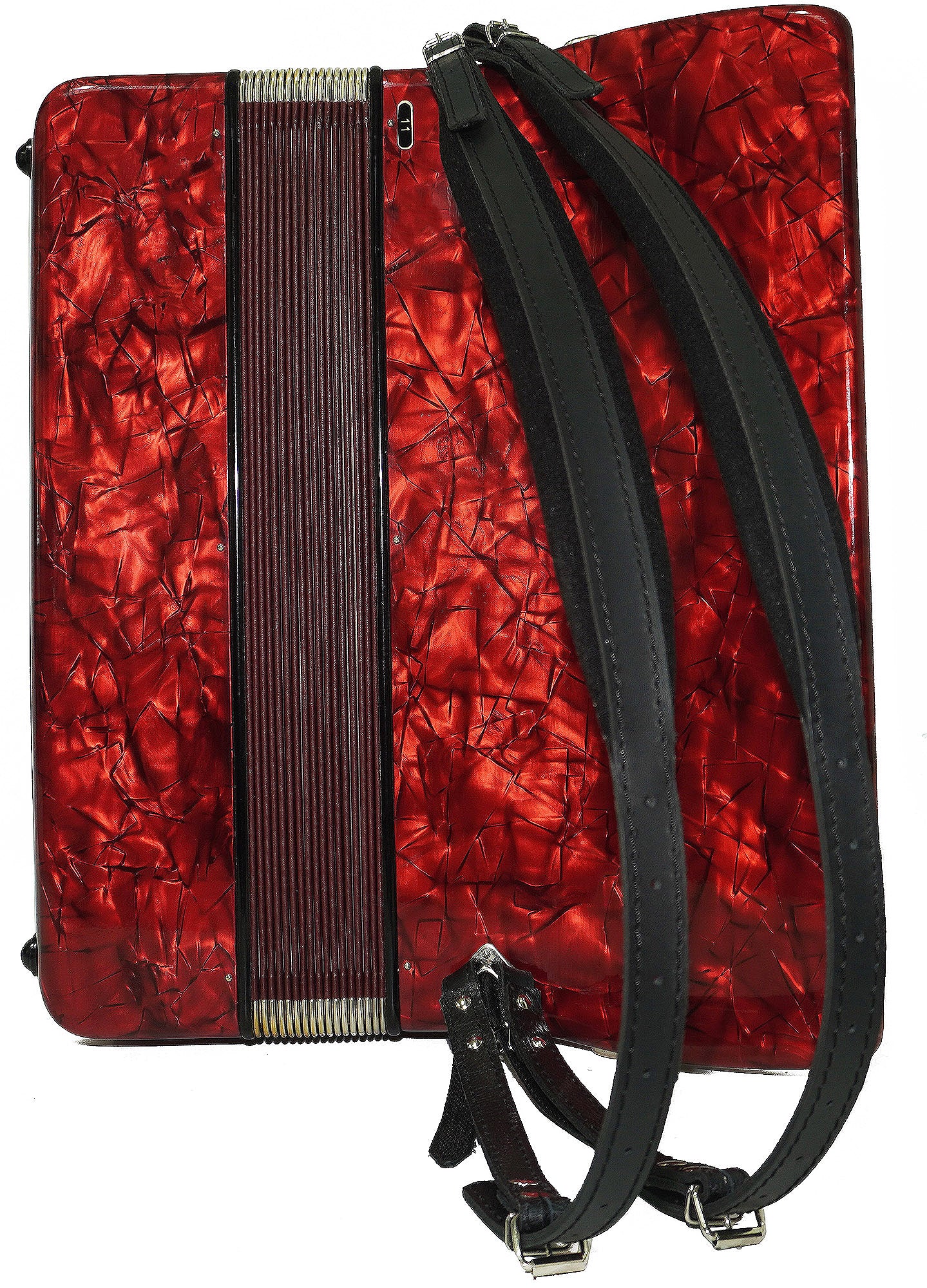 Barcarole Prominenz Piano Accordion made in Germany 120 Bass Buttons New Straps Case 2230, Rich and Bright sound, Concert Accordion for Adults