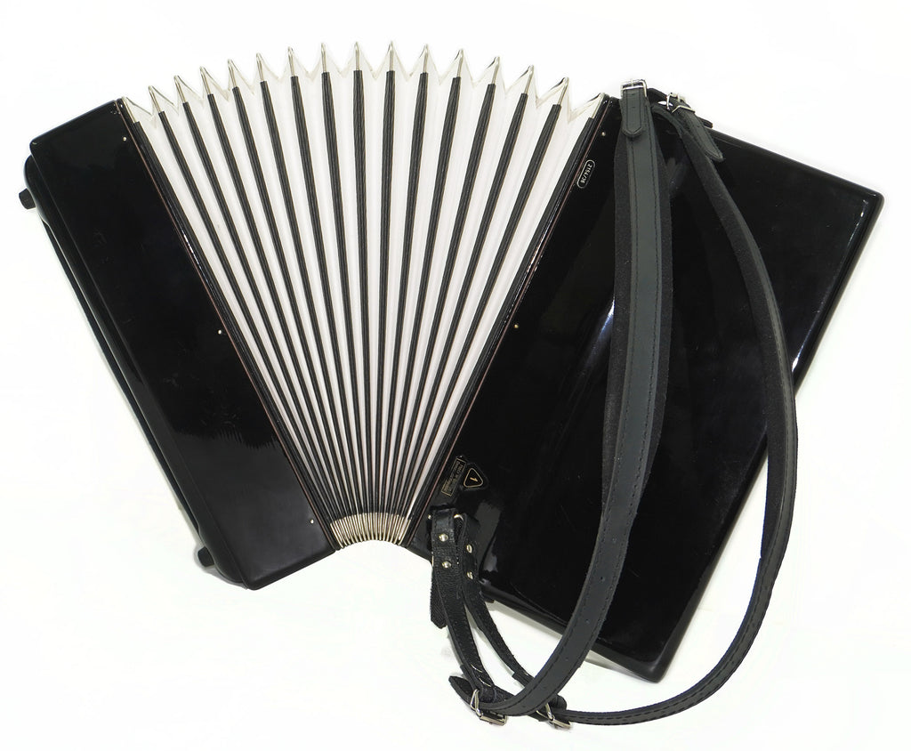 Royal Standard Silvana Accordion made in Germany 96 Bass Piano Acordeon for Adults 2236 incl. New Straps, Case, Weltmeister, Beautiful Quality Sound!