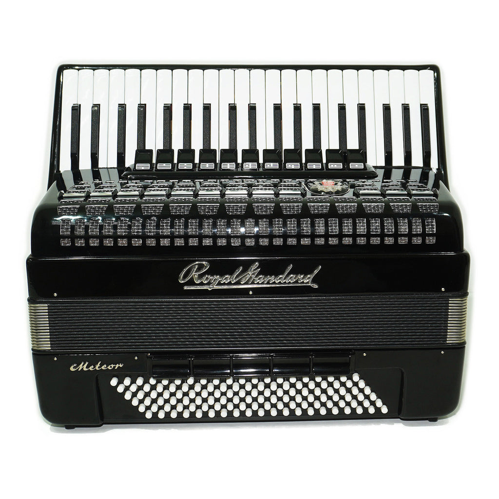 Close to New! Royal Standard Meteor made in Germany 120 Bass Concert Professional Piano Acordion 2237 New Straps, Case, Weltmeister, Amazing Powerful Sound!