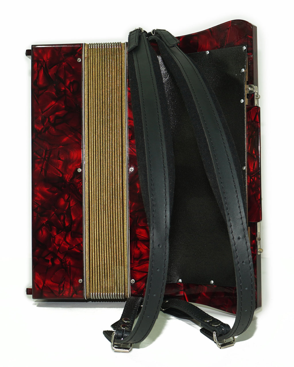 Vintage Rauner Ramona Accordion, 80 Bass Lightweight Piano Accordion, made in Germany, New Straps 2310, Bright and Rich sound.