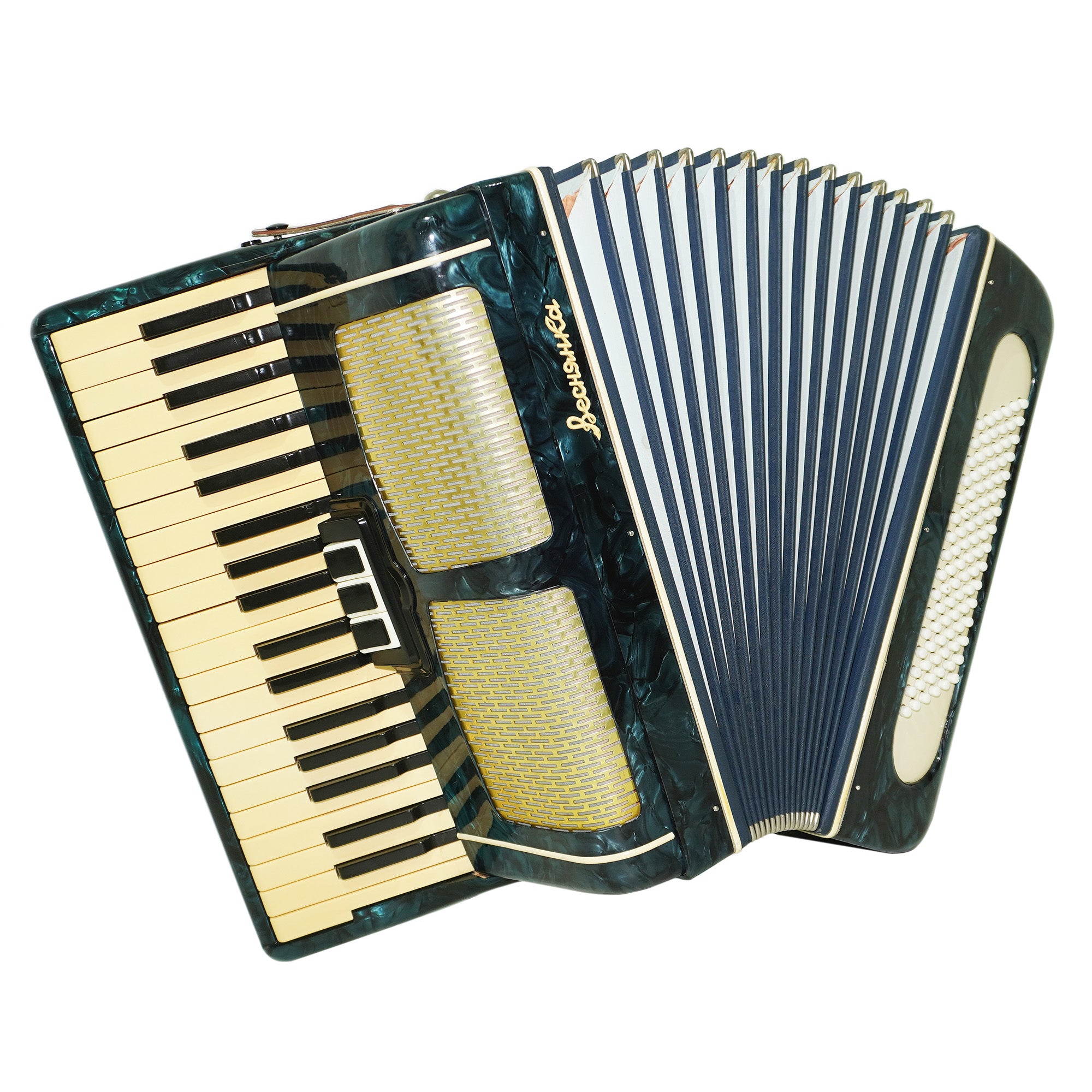 Folk Piano Accordion Vesnyanka made in Ukraine 96 Bass Buttons, New Straps, 2273, Keyboard Accordian, Wonderful Rich sound.