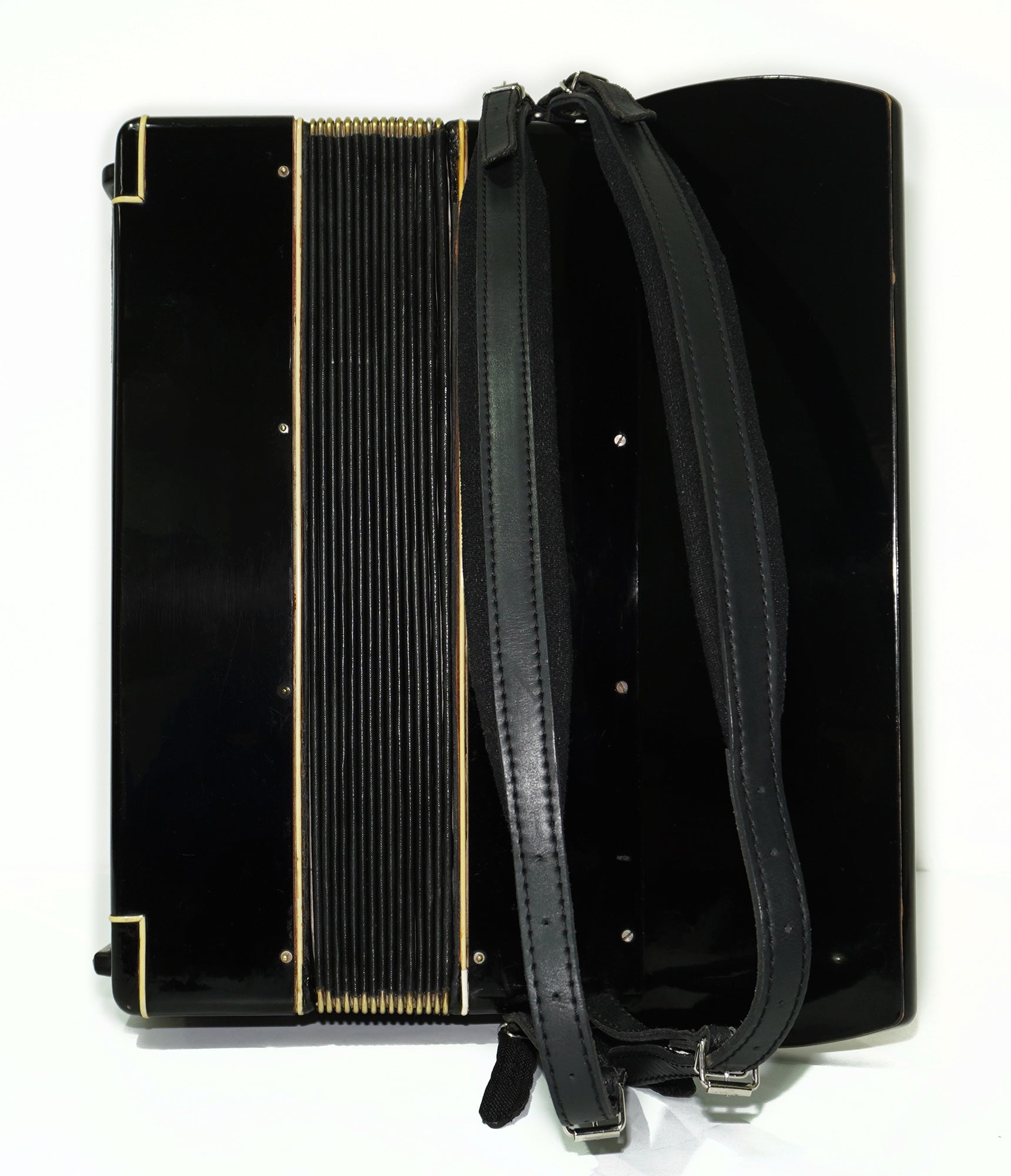 Rare Vintage Piano Accordion Frogano, made in Germany, 120 Bass buttons, New Straps and Case, 2285 Quality Old Musical Instrument! Amazing Rich Sound!