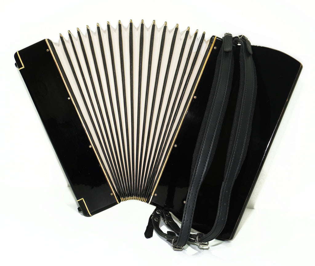 Rare Vintage Piano Accordion Frogano, made in Germany, 120 Bass buttons, New Straps and Case, 2285 Quality Old Musical Instrument! Amazing Rich Sound!